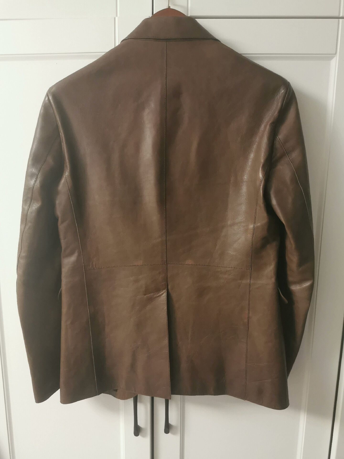 Dsquared2 Classic Dsquared2 Brown Leather Blazer Size US M / EU 48-50 / 2 - 2 Thumbnail