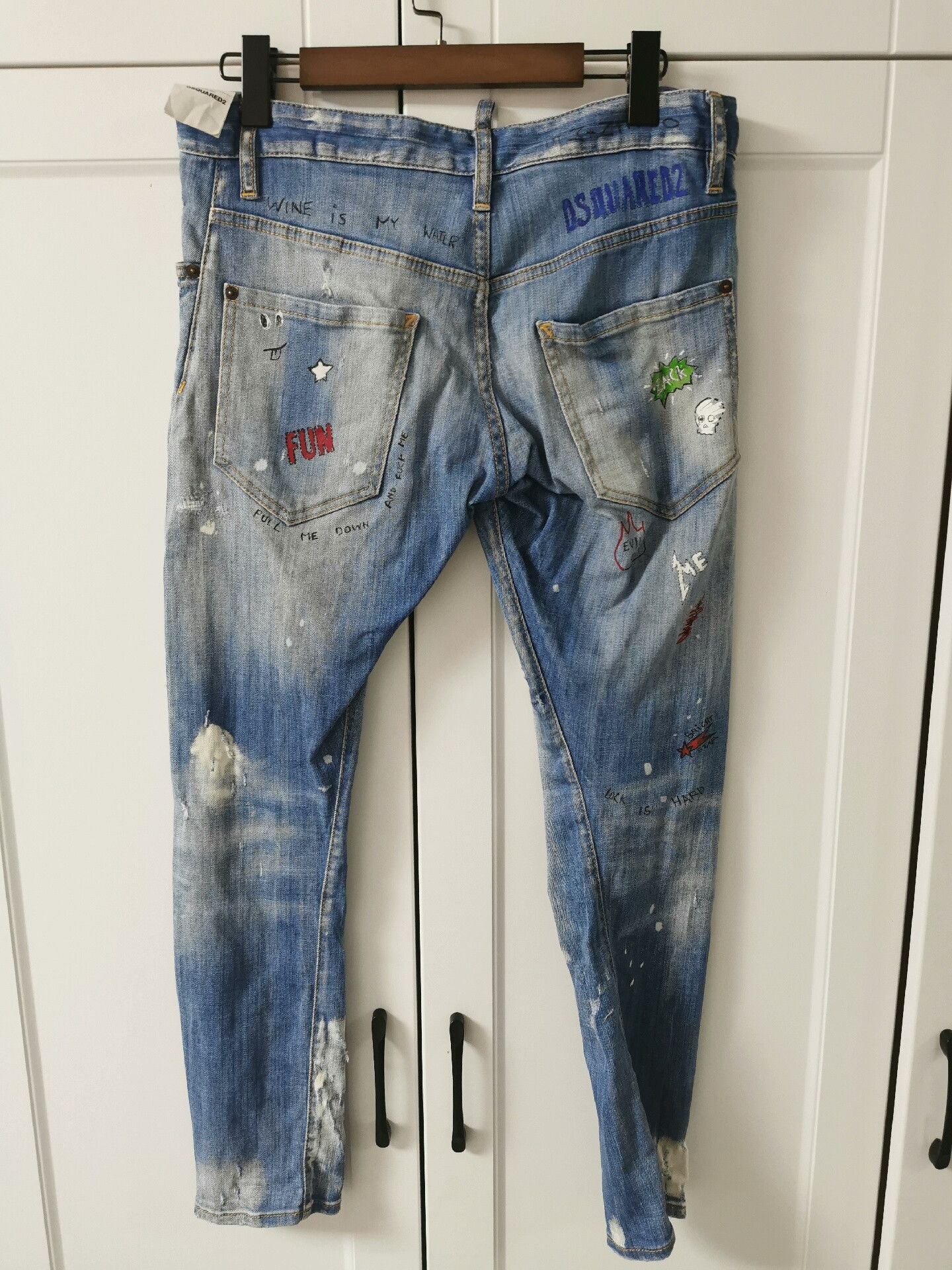 Dsquared2 Dsquared2 Classic Graffiti Denim Jeans 46 Size US 30 / EU 46 - 2 Thumbnail
