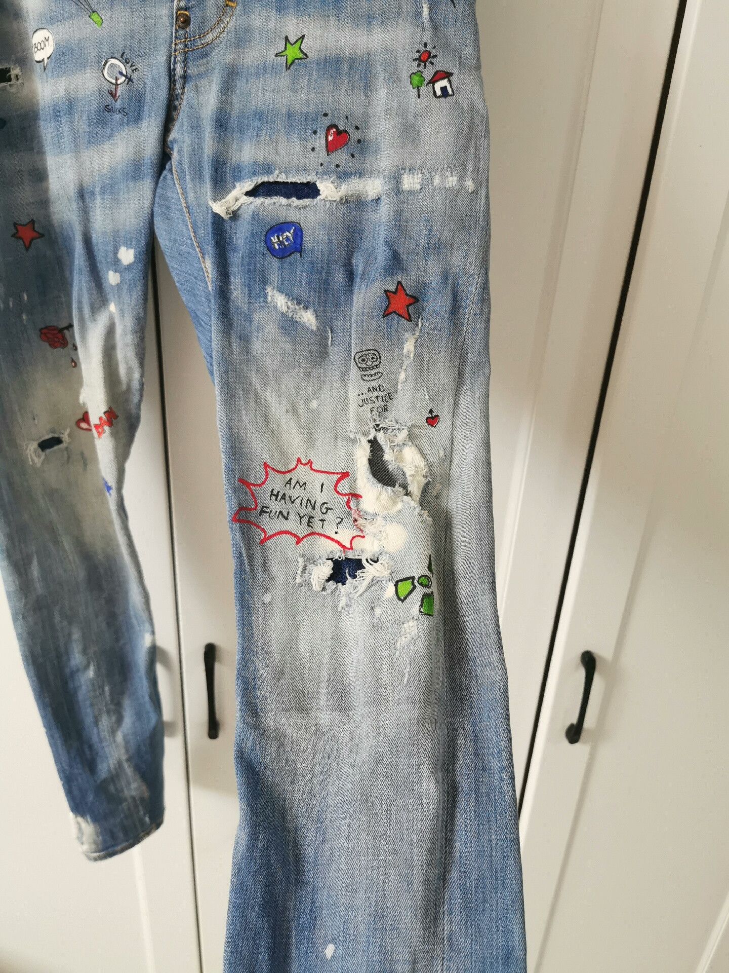 Dsquared2 Dsquared2 Classic Graffiti Denim Jeans 46 Size US 30 / EU 46 - 3 Thumbnail