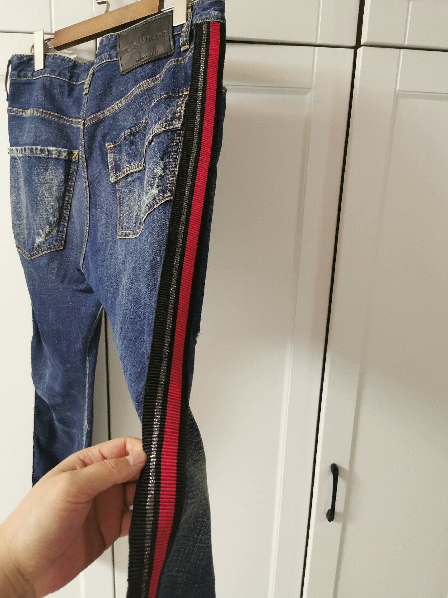 Dsquared2 DSquared2 Denim Pants with Side Stripes Size US 30 / EU 46 - 3 Thumbnail