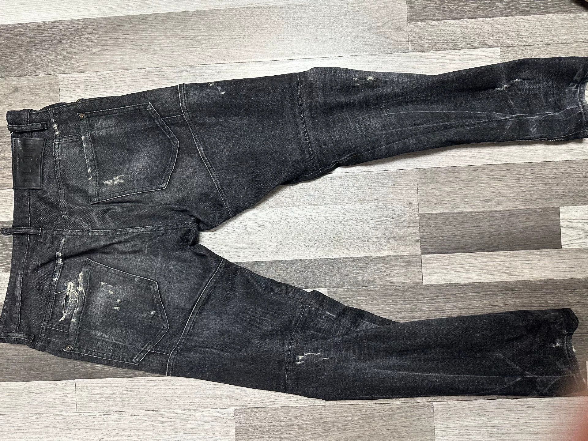 Dsquared2 DSquared2 Black Distressed Denim Jeans 46 Size US 30 / EU 46 - 6 Thumbnail