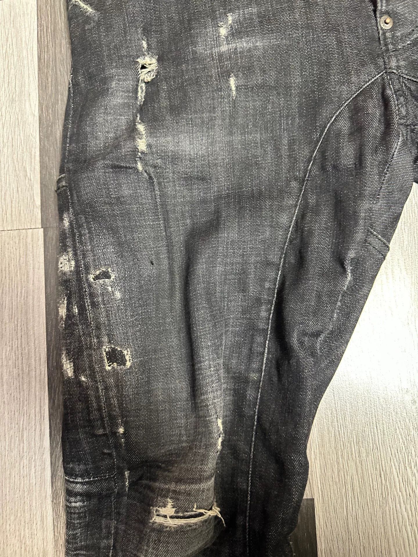 Dsquared2 DSquared2 Black Distressed Denim Jeans 46 Size US 30 / EU 46 - 5 Thumbnail