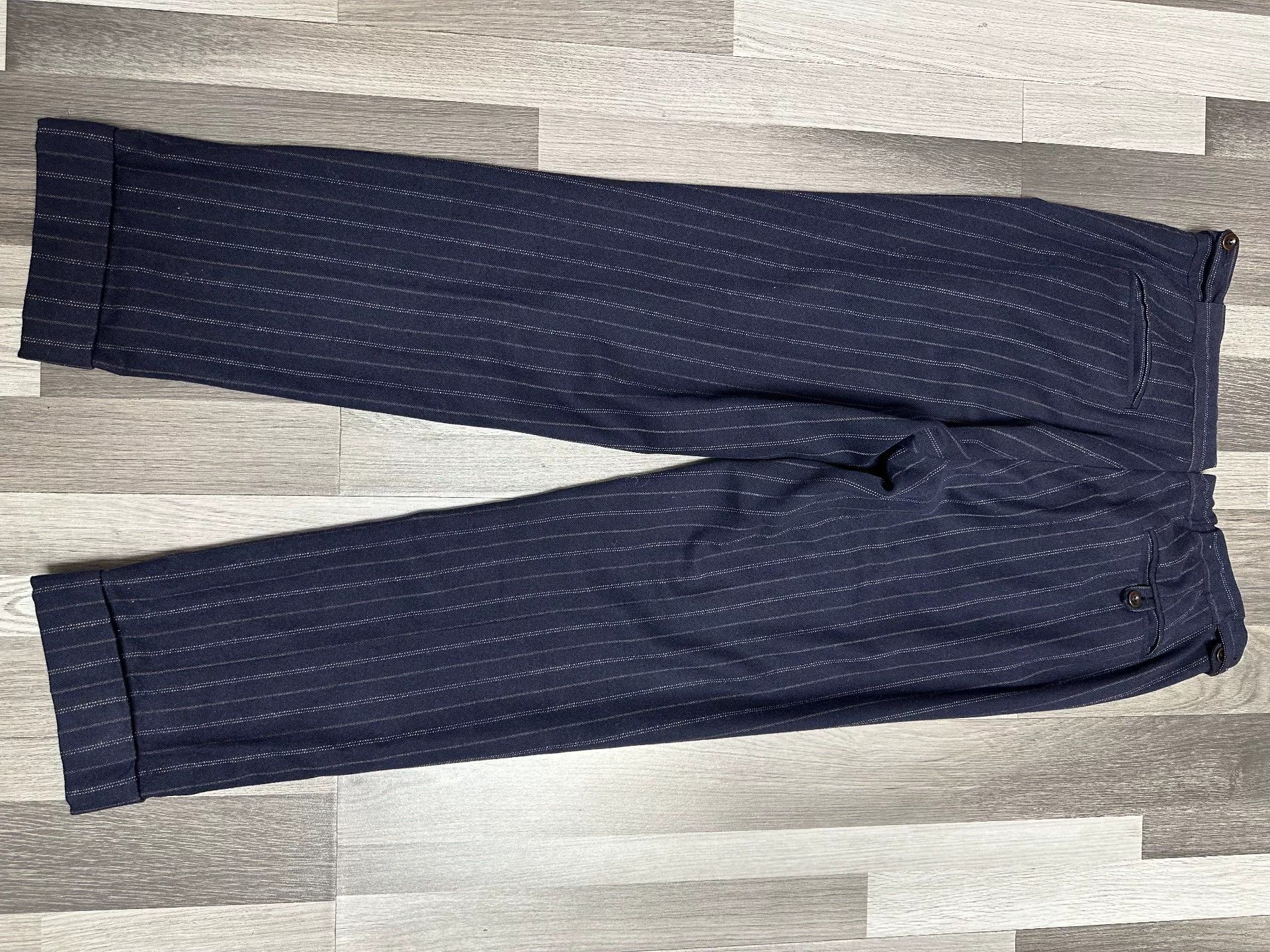 Polo Ralph Lauren Polo Ralph Lauren Blue Striped Trousers Size US 32 / EU 48 - 6 Thumbnail
