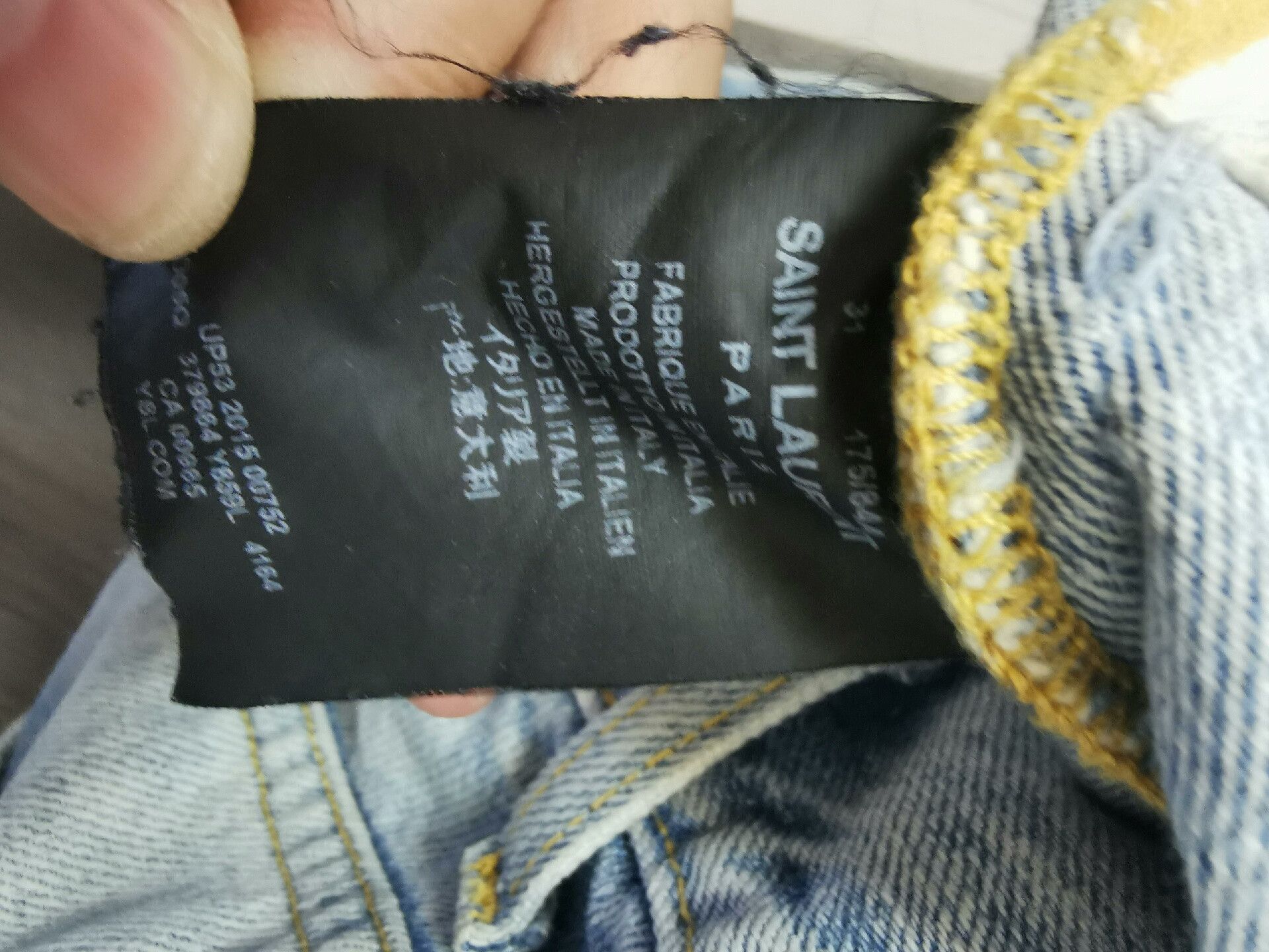 Saint Laurent Paris Saint Laurent Classic Light Blue Jeans Size US 31 - 4 Thumbnail