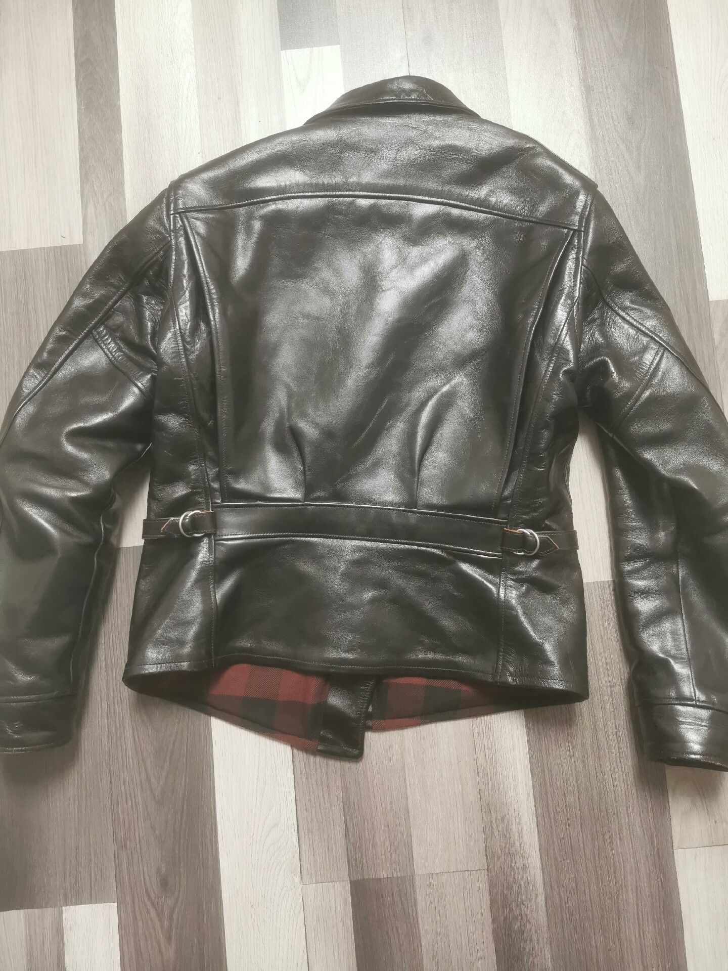 Freewheelers Classic Black Leather Jacket by Freewheelers Size US XXS / EU 40 - 4 Thumbnail