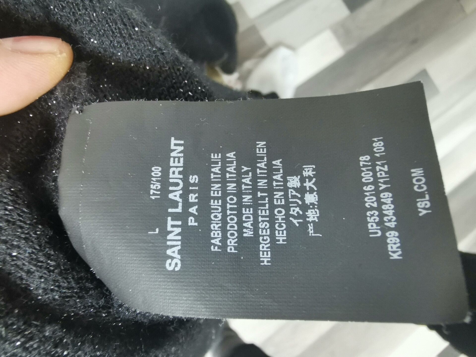 Saint Laurent Paris Saint Laurent Classic Black Sweater Size US L / EU 52-54 / 3 - 4 Thumbnail