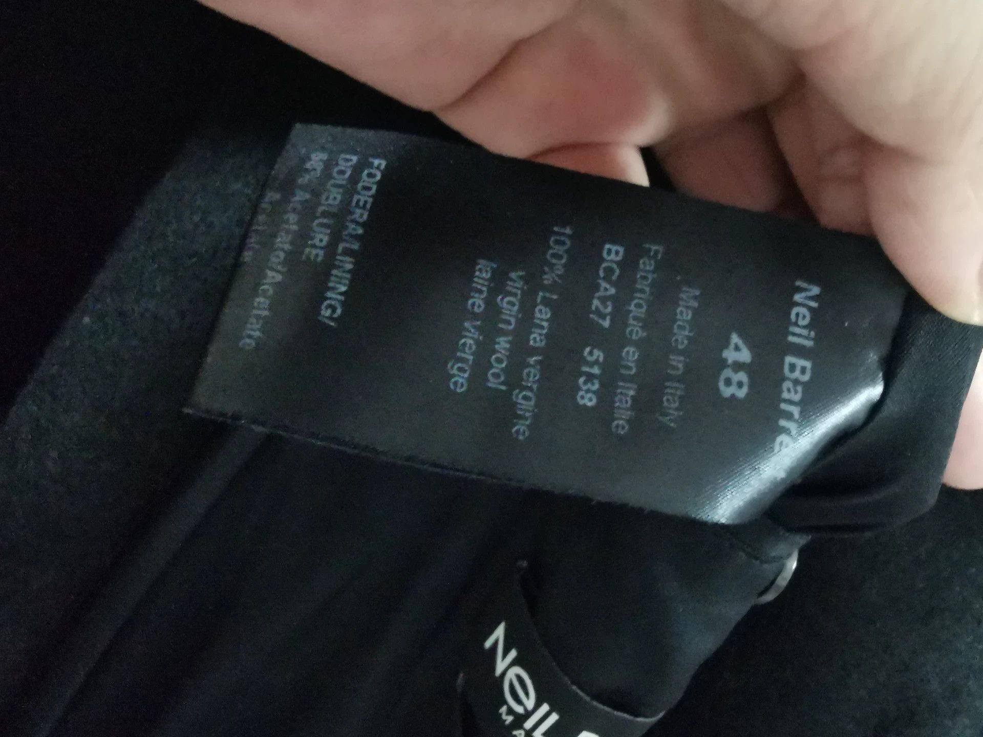 Neil Barrett Neil Barrett Wool Coat in Black Size US M / EU 48-50 / 2 - 6 Thumbnail