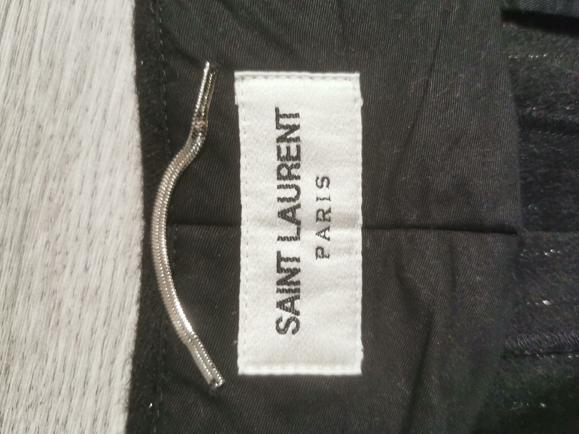 Saint Laurent Paris Saint Laurent Black Wool Trousers Size 48 Size US 32 / EU 48 - 4 Thumbnail