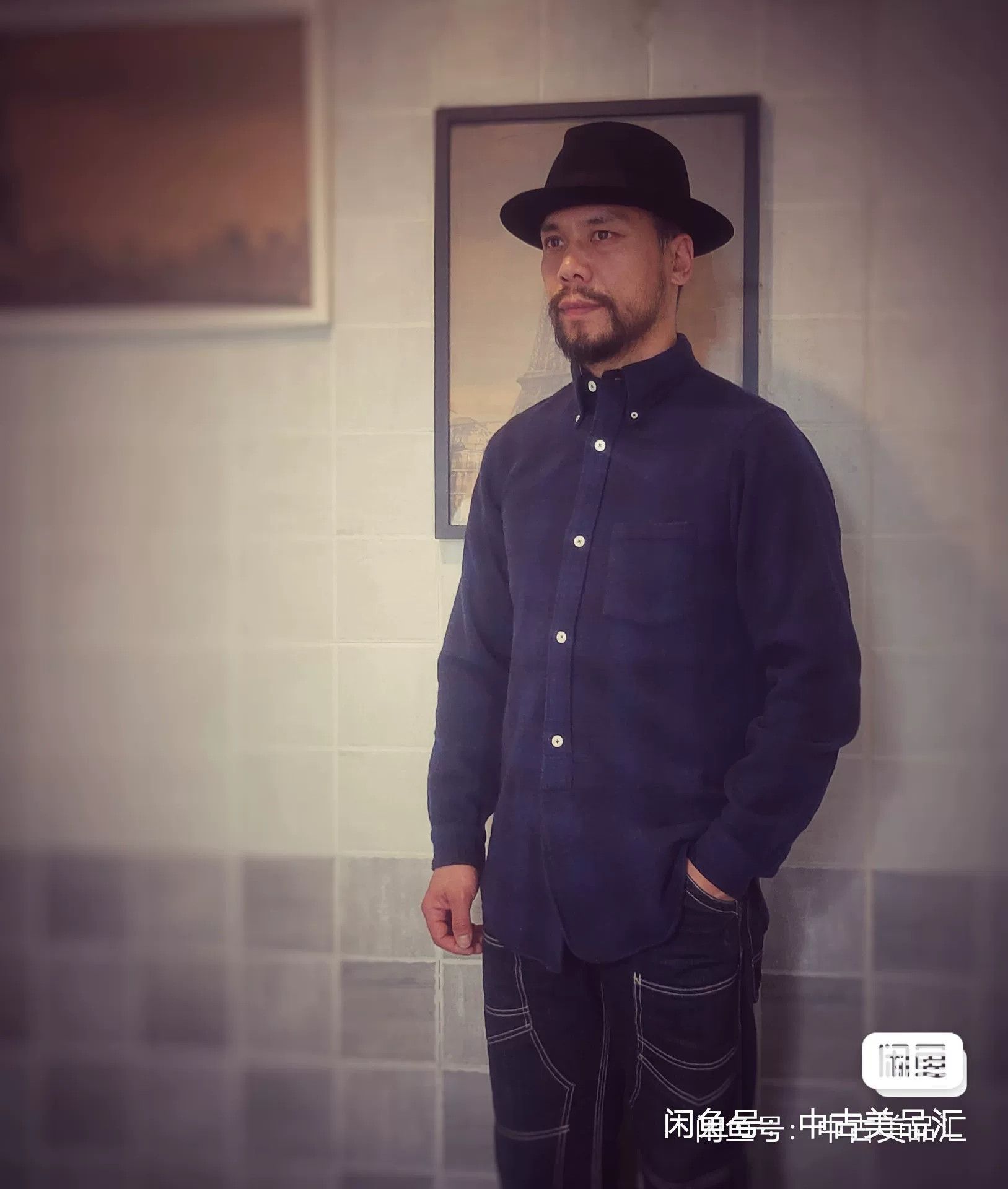 Freewheelers Freewheelers Navy Check Wool Shirt Size US M / EU 48-50 / 2 - 6 Thumbnail