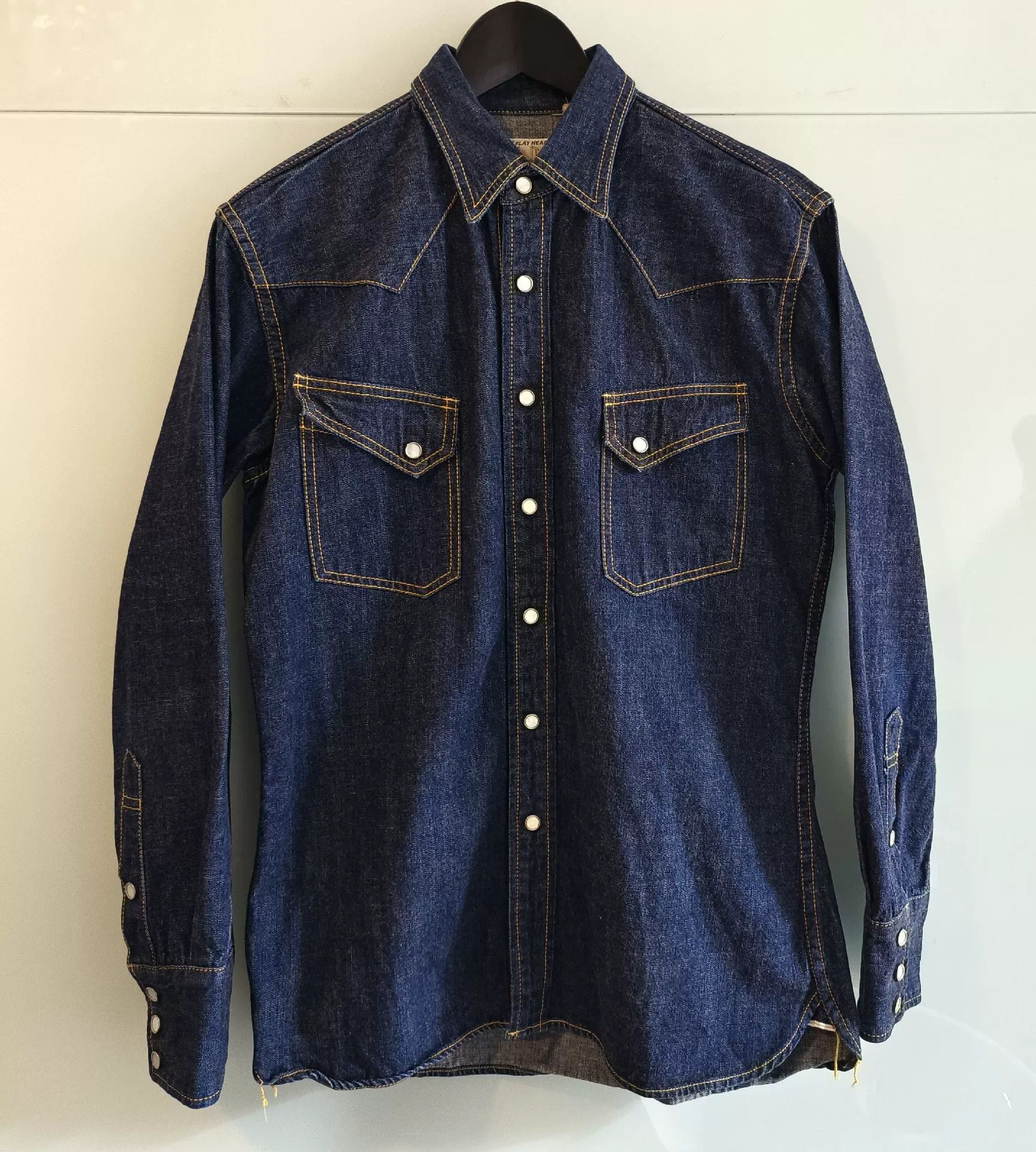 The Flat Head Embroidered Denim Western Shirt Size US XXS / EU 40 - 3 Thumbnail