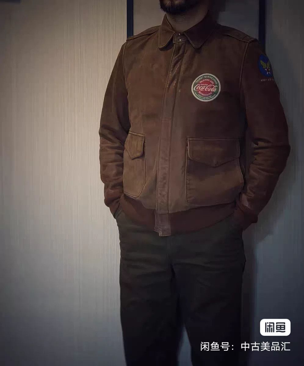 TOYS McCOY Toys Mccoy Vintage A2 Flight Jacket Size US M / EU 48-50 / 2 - 2 Thumbnail