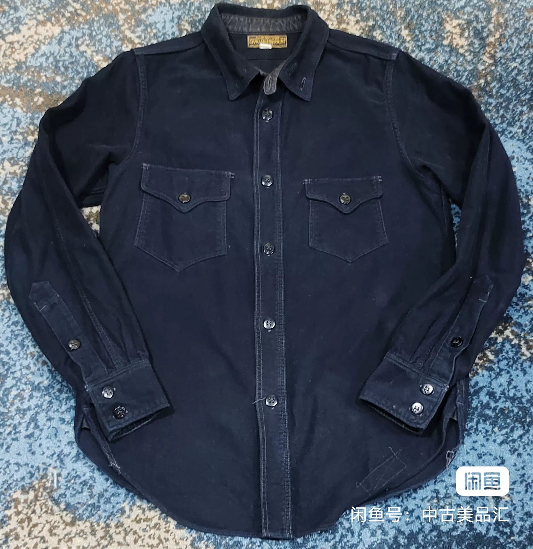 Freewheelers Freewheelers Deep Blue Navy Shirt Size US M / EU 48-50 / 2 - 2 Thumbnail