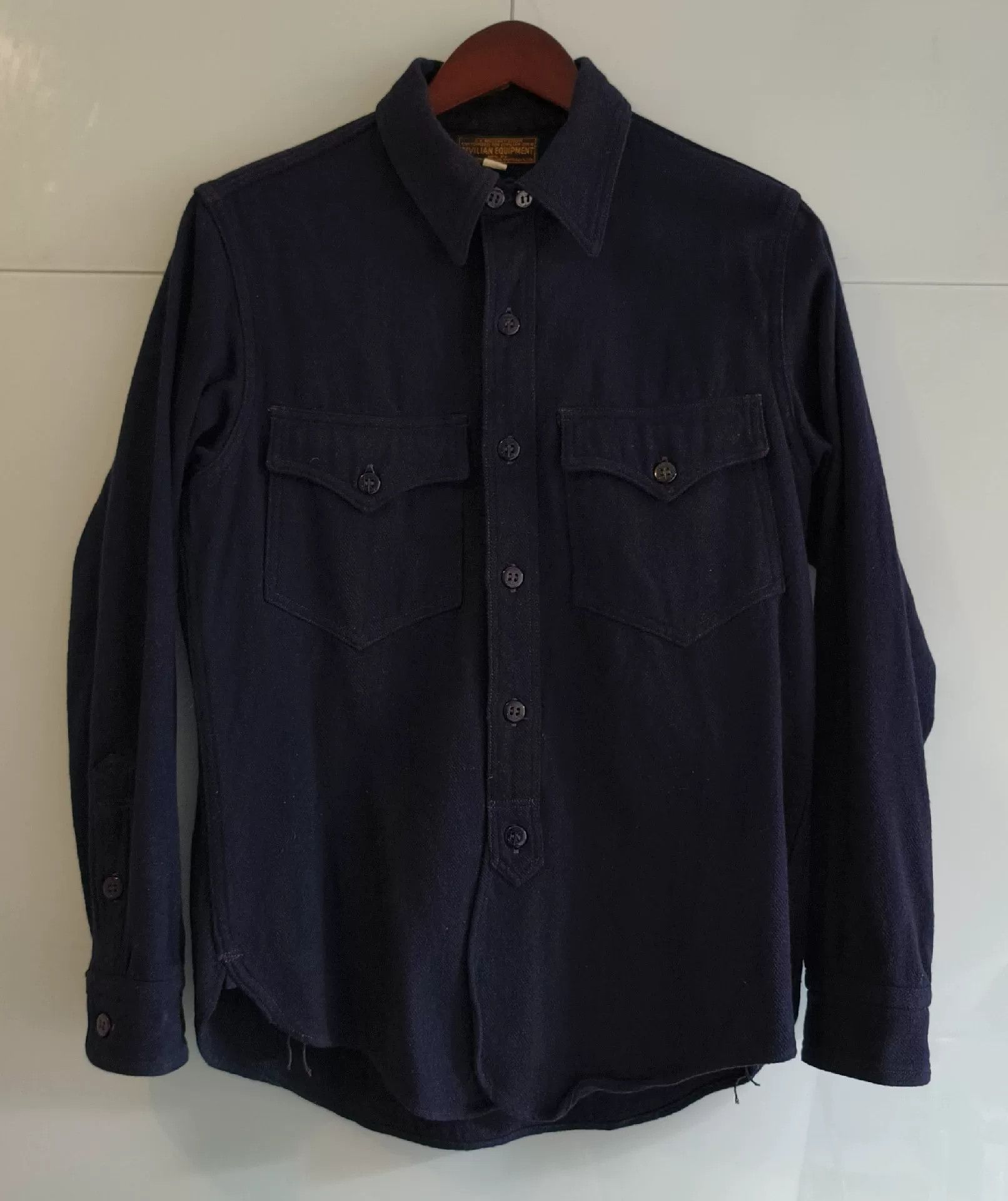 Freewheelers US Navy Officer Wool Shirt Size US XS / EU 42 / 0 - 2 Thumbnail