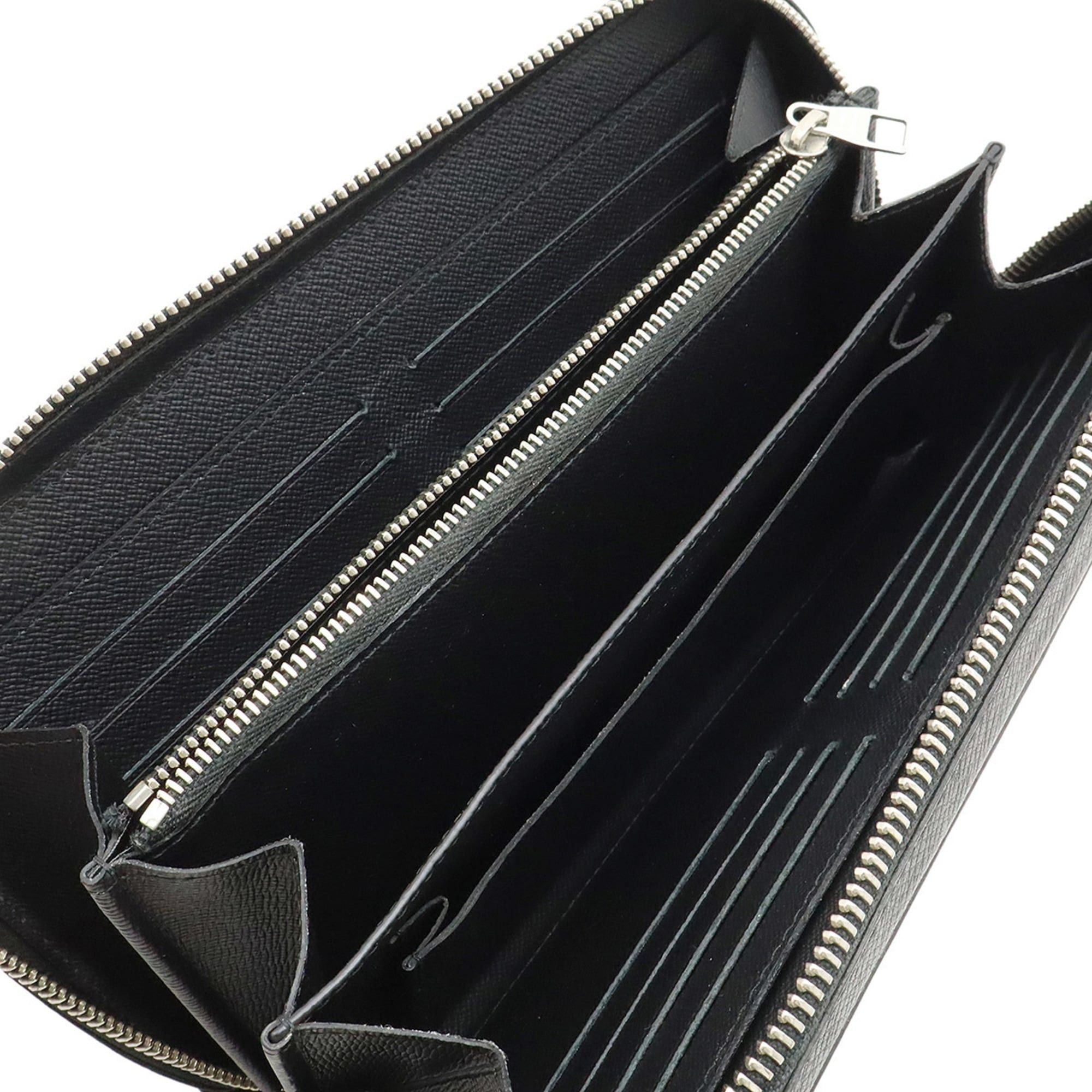 Other LOUIS VUITTON Taiga Zippy XL Round Long Wallet, Travel Case, Second Bag, Noir, Black, M44275 Size ONE SIZE - 8 Thumbnail