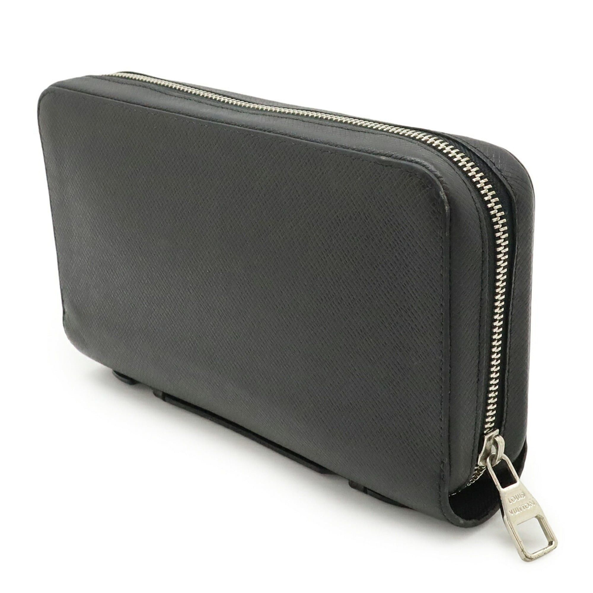 Other LOUIS VUITTON Taiga Zippy XL Round Long Wallet, Travel Case, Second Bag, Noir, Black, M44275 Size ONE SIZE - 3 Thumbnail