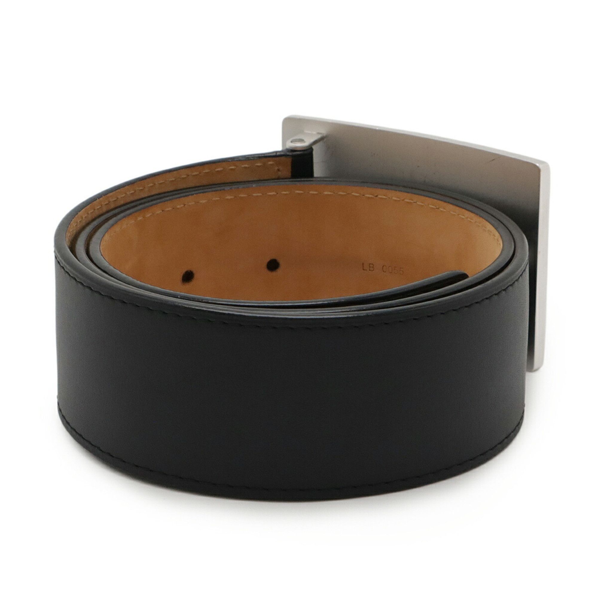 Other LOUIS VUITTON Santur Jeans Belt, Leather, Noir, Black, Men's, #80, M6812W Size ONE SIZE - 3 Thumbnail