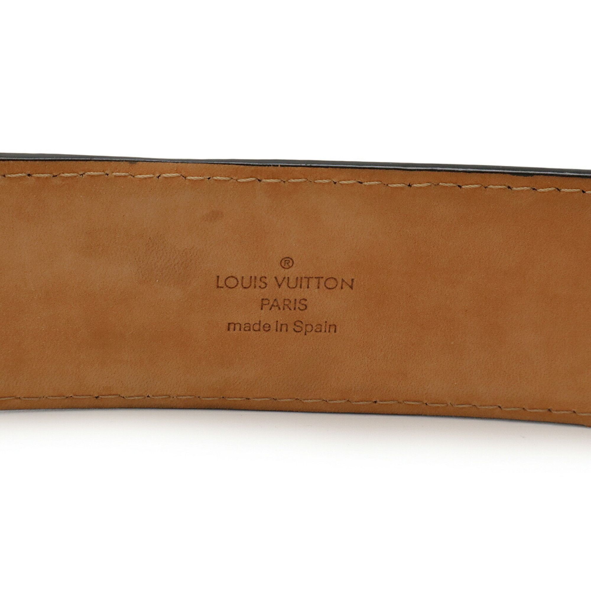 Other LOUIS VUITTON Santur Jeans Belt, Leather, Noir, Black, Men's, #90, M6812U Size ONE SIZE - 8 Thumbnail