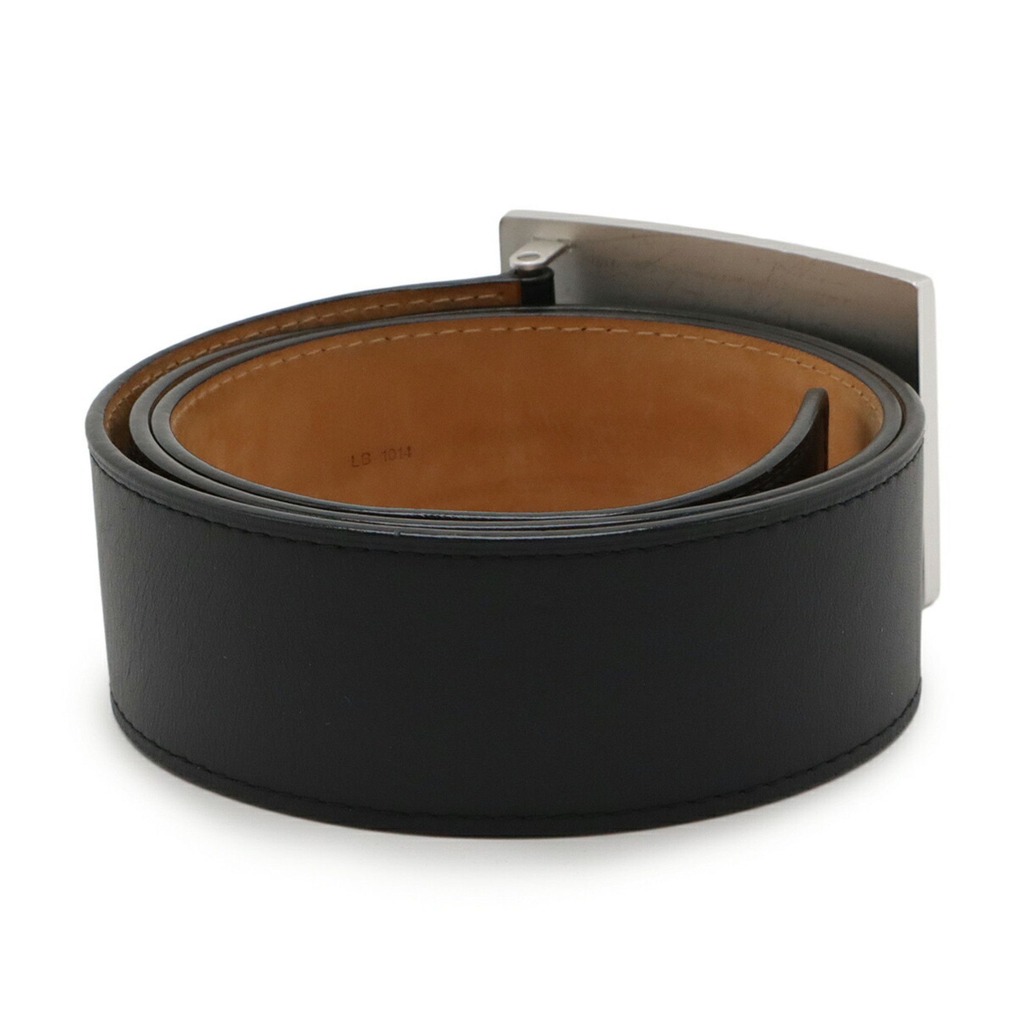 Other LOUIS VUITTON Santur Jeans Belt, Leather, Noir, Black, Men's, #90, M6812U Size ONE SIZE - 3 Thumbnail