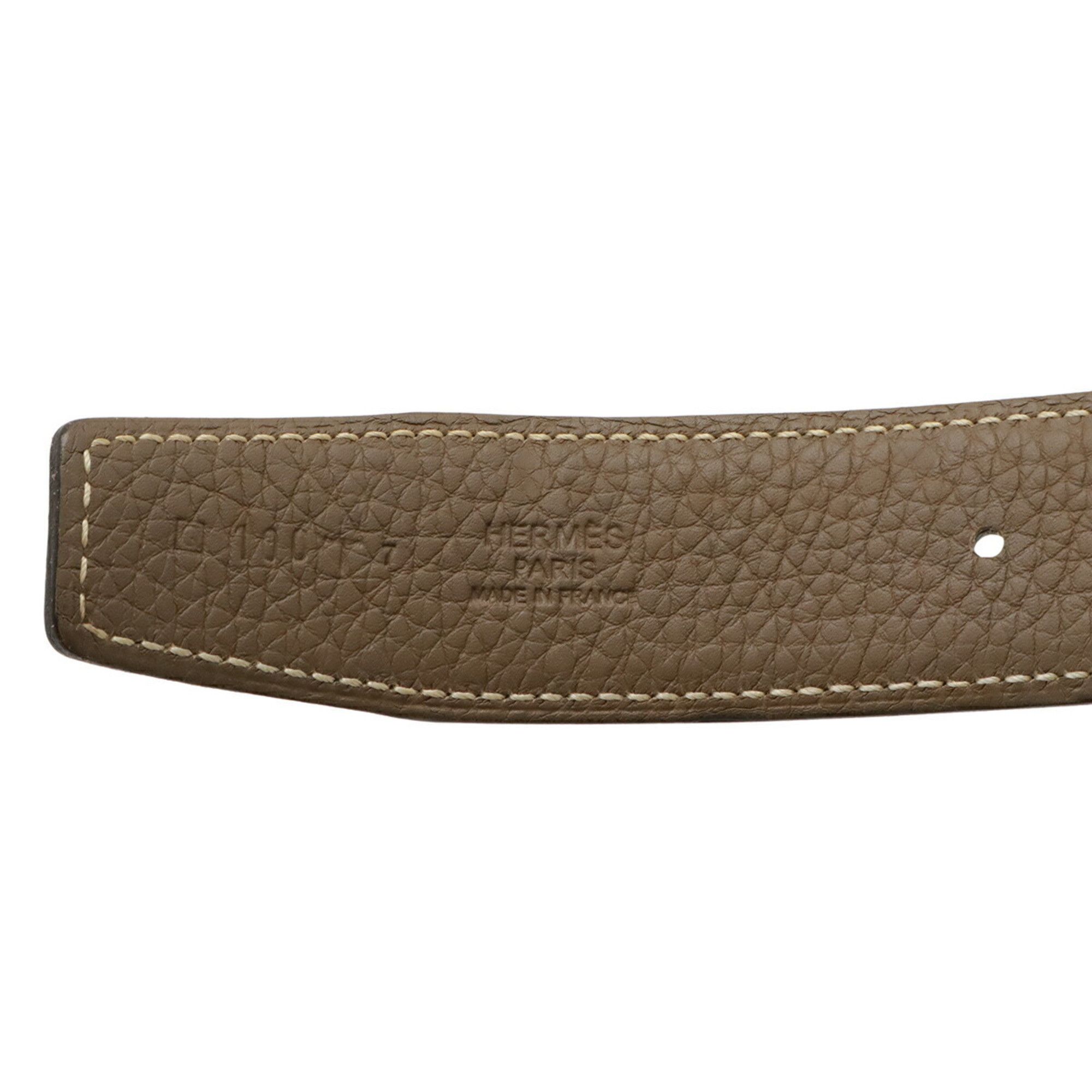 Other HERMES H-belt with H-buckle, reversible box calf leather, Togo black, Etoupe #100, □Q stamped Size ONE SIZE - 9 Thumbnail