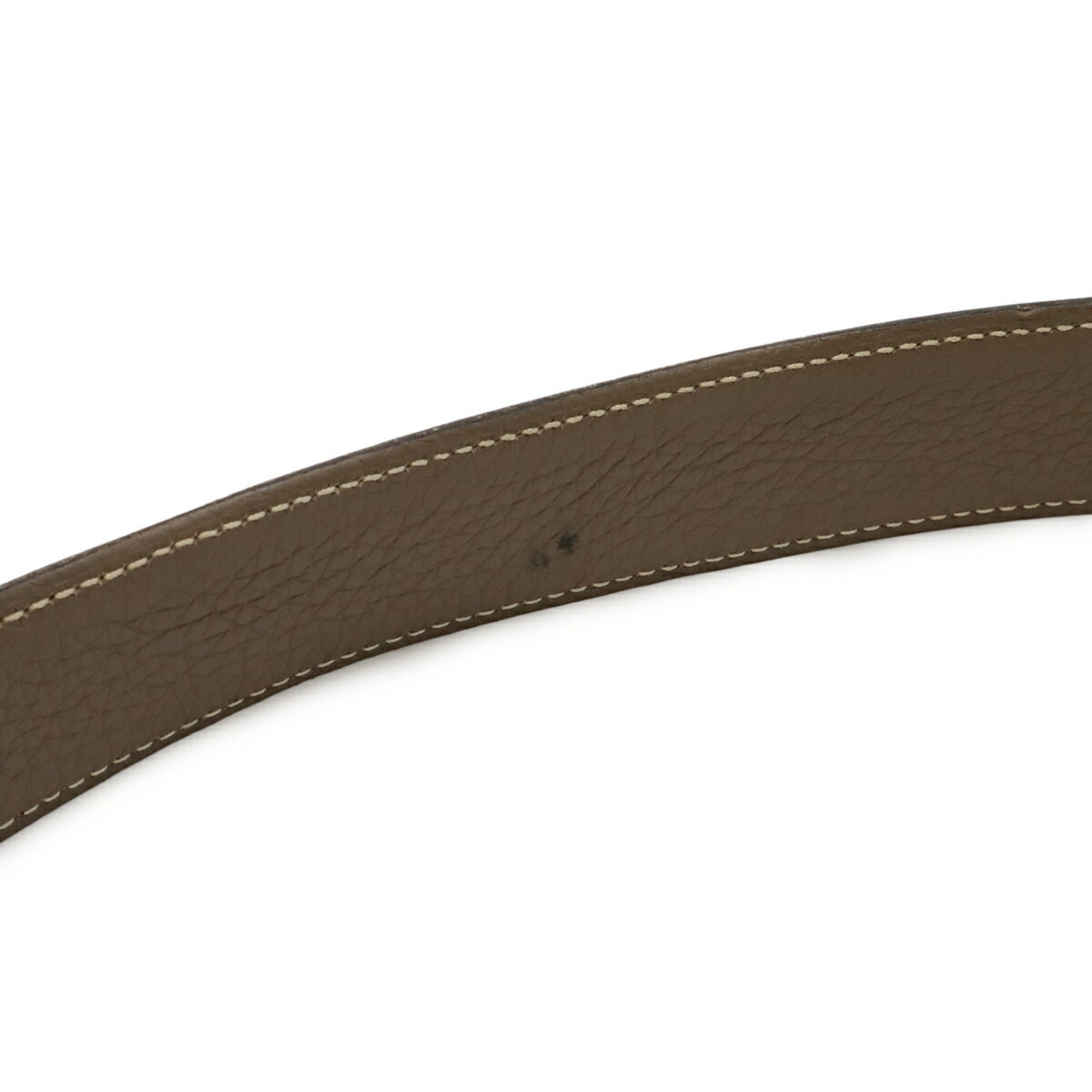 Other HERMES H-belt with H-buckle, reversible box calf leather, Togo black, Etoupe #100, □Q stamped Size ONE SIZE - 8 Thumbnail