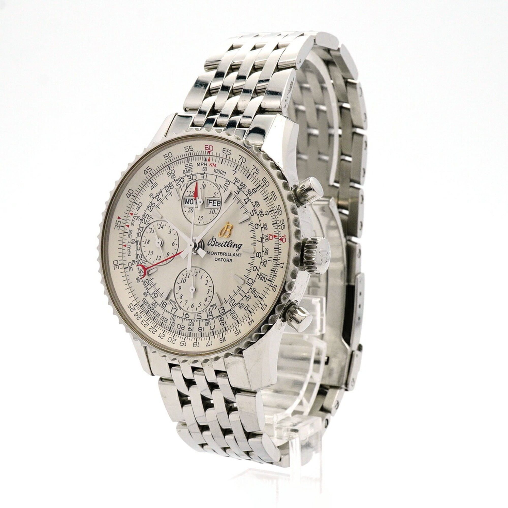 Breitling Montbrillant A21330 Silver Dial Men's Watch