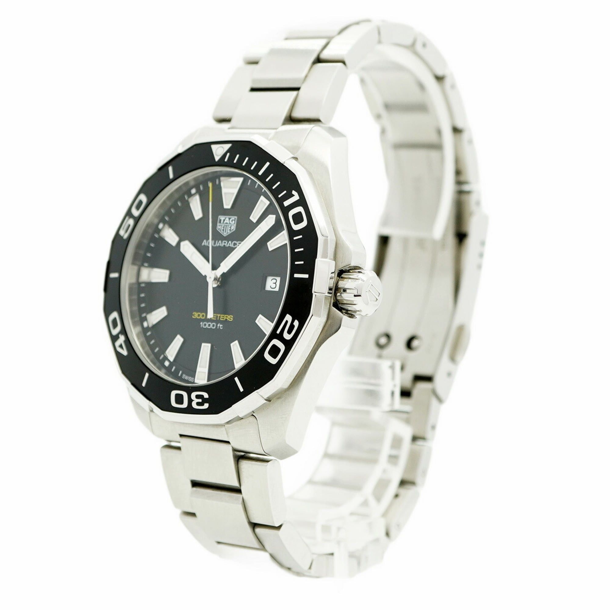 Other TAG Heuer Aquaracer WAY101A Black Dial Men's Watch Size ONE SIZE - 3 Thumbnail