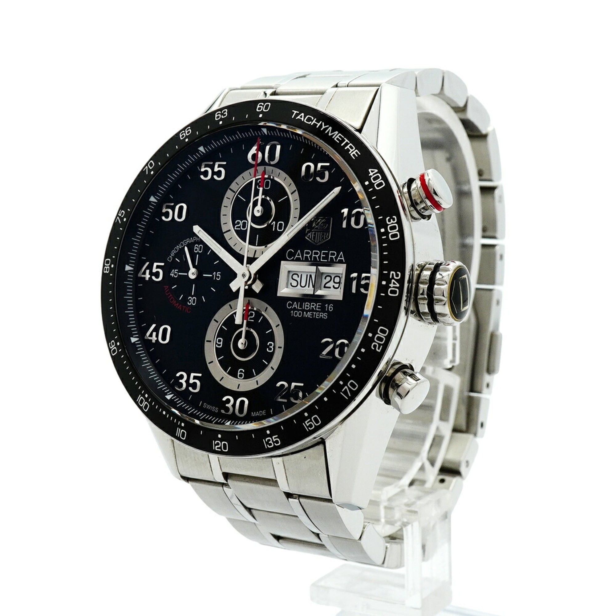 Other TAG Heuer Carrera CV2A10 Black Dial Men's Watch Size ONE SIZE - 3 Thumbnail