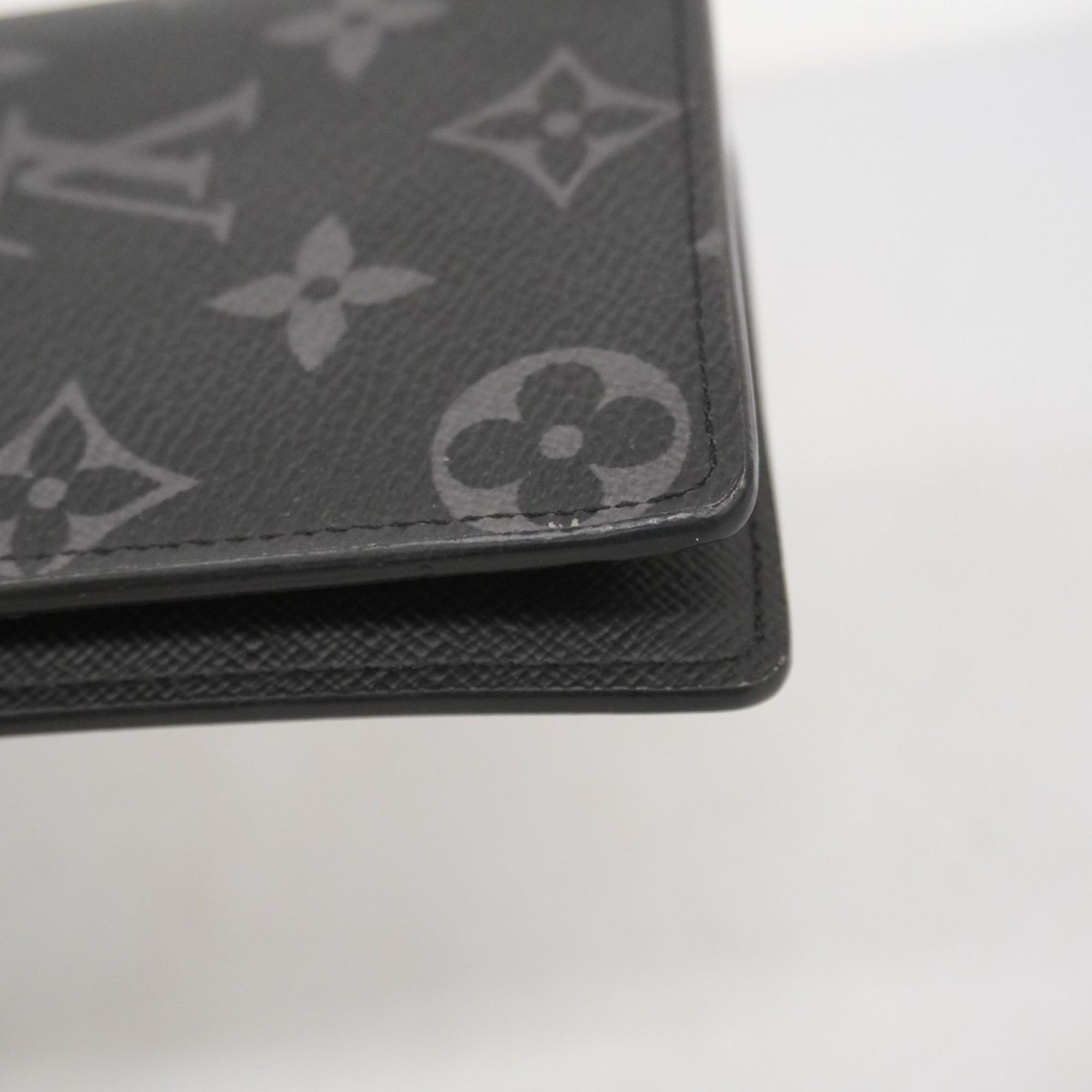 Other Louis Vuitton Monogram Eclipse Portefeuille Brazza Long Wallet M61697 Black Men's P2013148 Size ONE SIZE - 7 Thumbnail