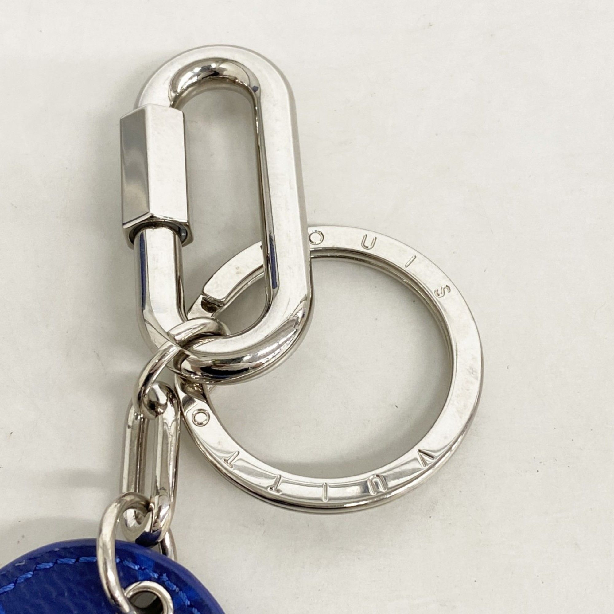 Other Louis Vuitton Taiga Rama Porte-Clés Military Tab Keychain M67779 Cobalt Men's Size ONE SIZE - 5 Thumbnail