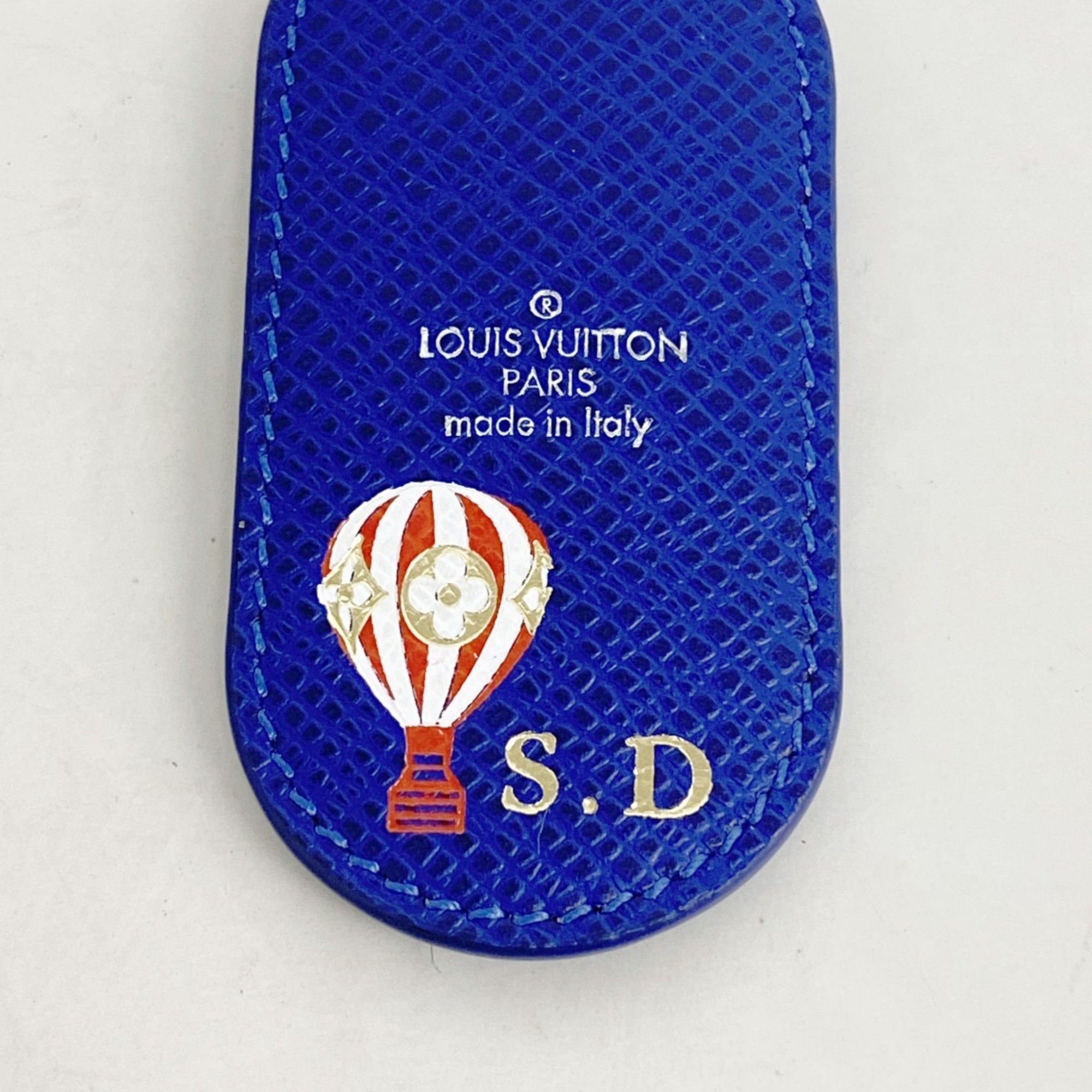 Other Louis Vuitton Taiga Rama Porte-Clés Military Tab Keychain M67779 Cobalt Men's Size ONE SIZE - 2 Thumbnail