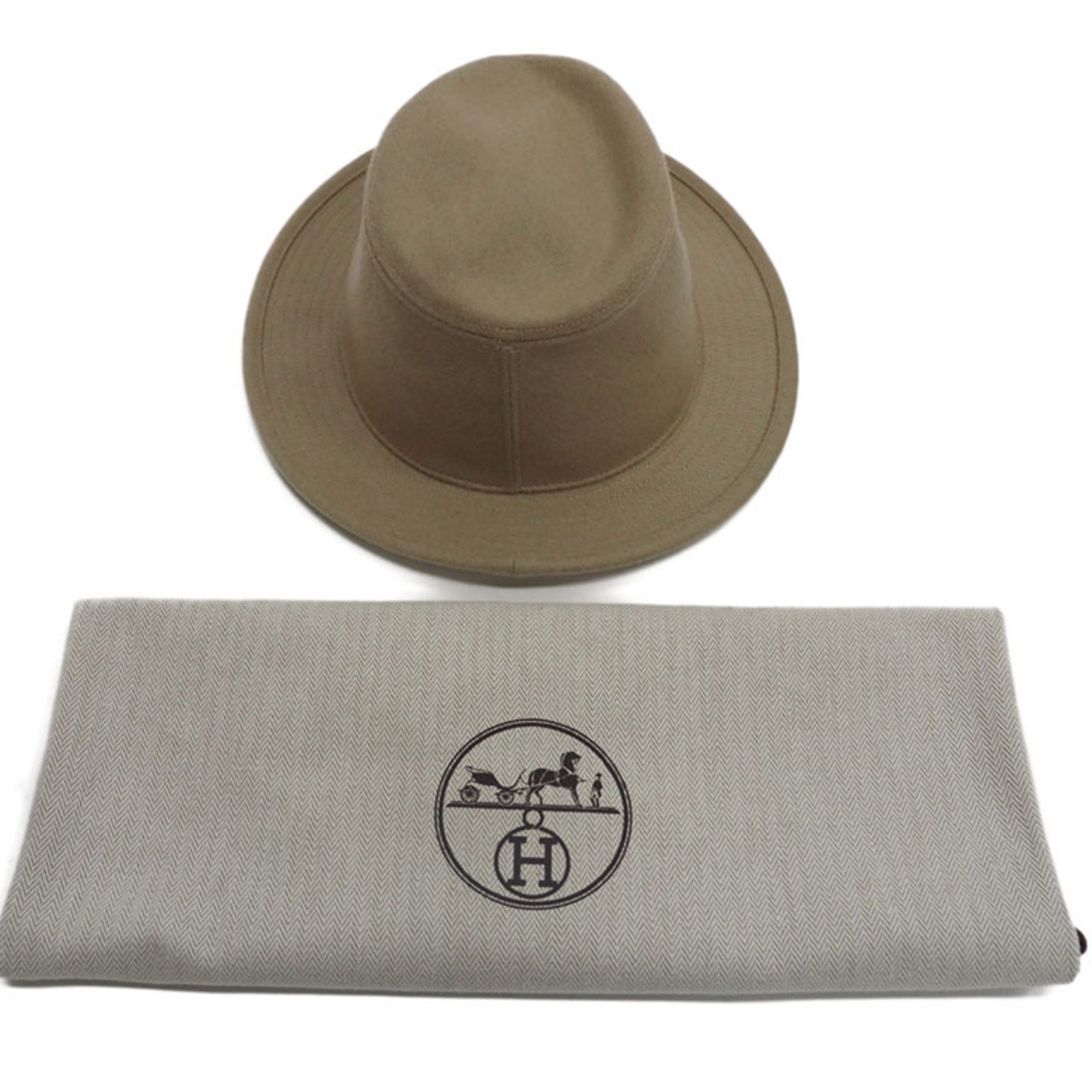 Other Hermes Hermès Fidelio Beige Cashmere Hat H222058N 1W58 Men's Size ONE SIZE - 9 Thumbnail