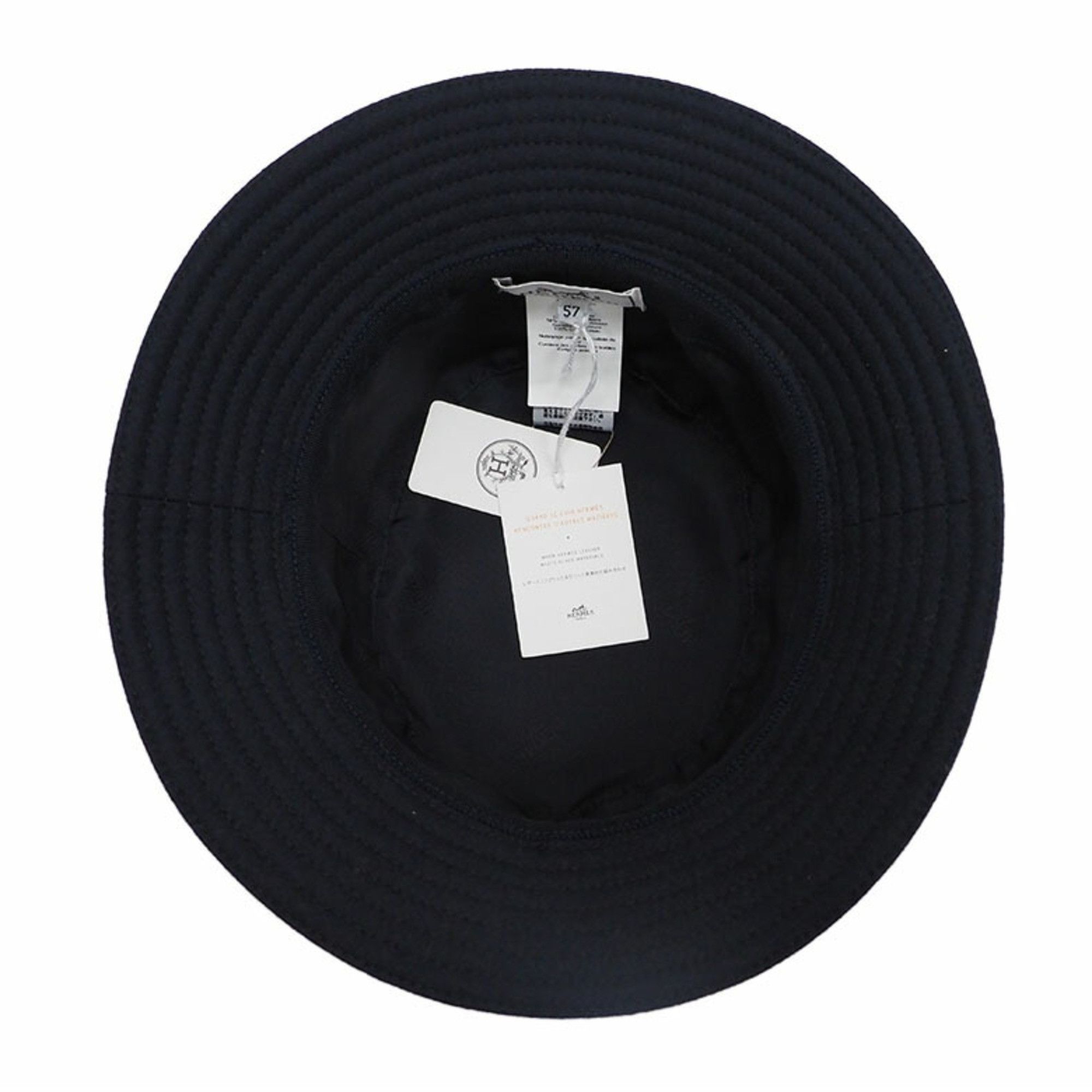 Other Hermes Hermès BOBFILIPE 57 Navy Men's Wool Bucket Hat Size ONE SIZE - 6 Thumbnail