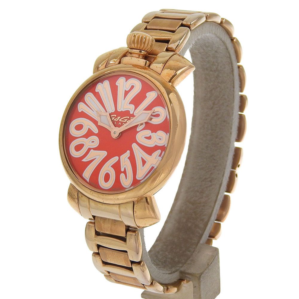 Other Other Gaga Milano MANUALE35 Gold Plated Watch Metal Quartz 6021 DUTY FREE for USA Size ONE SIZE - 2 Thumbnail