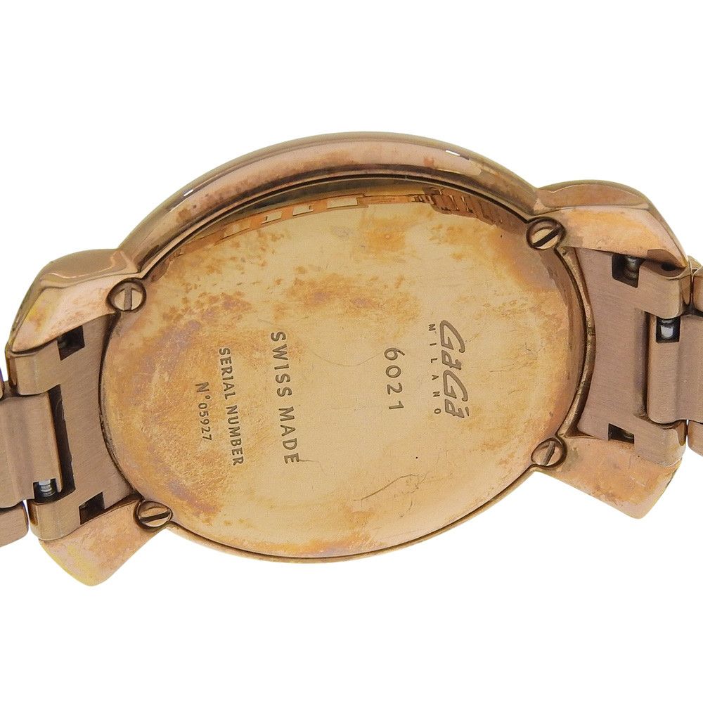 Other Other Gaga Milano MANUALE35 Gold Plated Watch Metal Quartz 6021 DUTY FREE for USA Size ONE SIZE - 6 Thumbnail