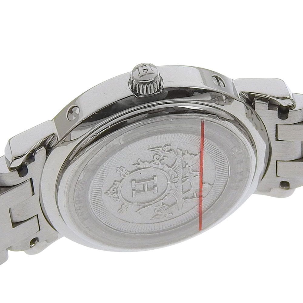 Hermes Hermes Hermès Clipper Nacre Stainless Steel Metal Quartz DUTY FREE for USA Size ONE SIZE - 6 Thumbnail
