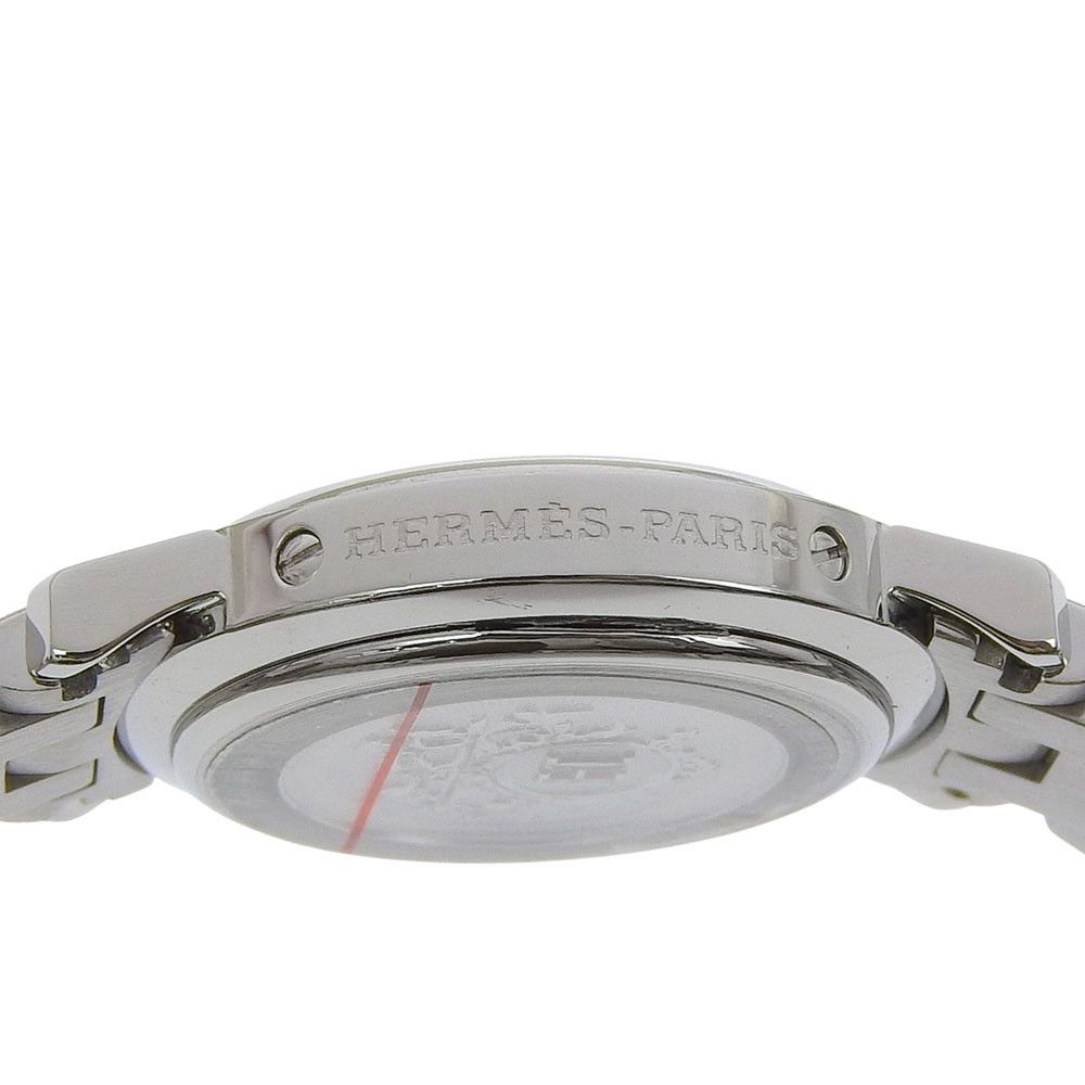 Hermes Hermes Hermès Clipper Nacre Stainless Steel Metal Quartz DUTY FREE for USA Size ONE SIZE - 5 Thumbnail