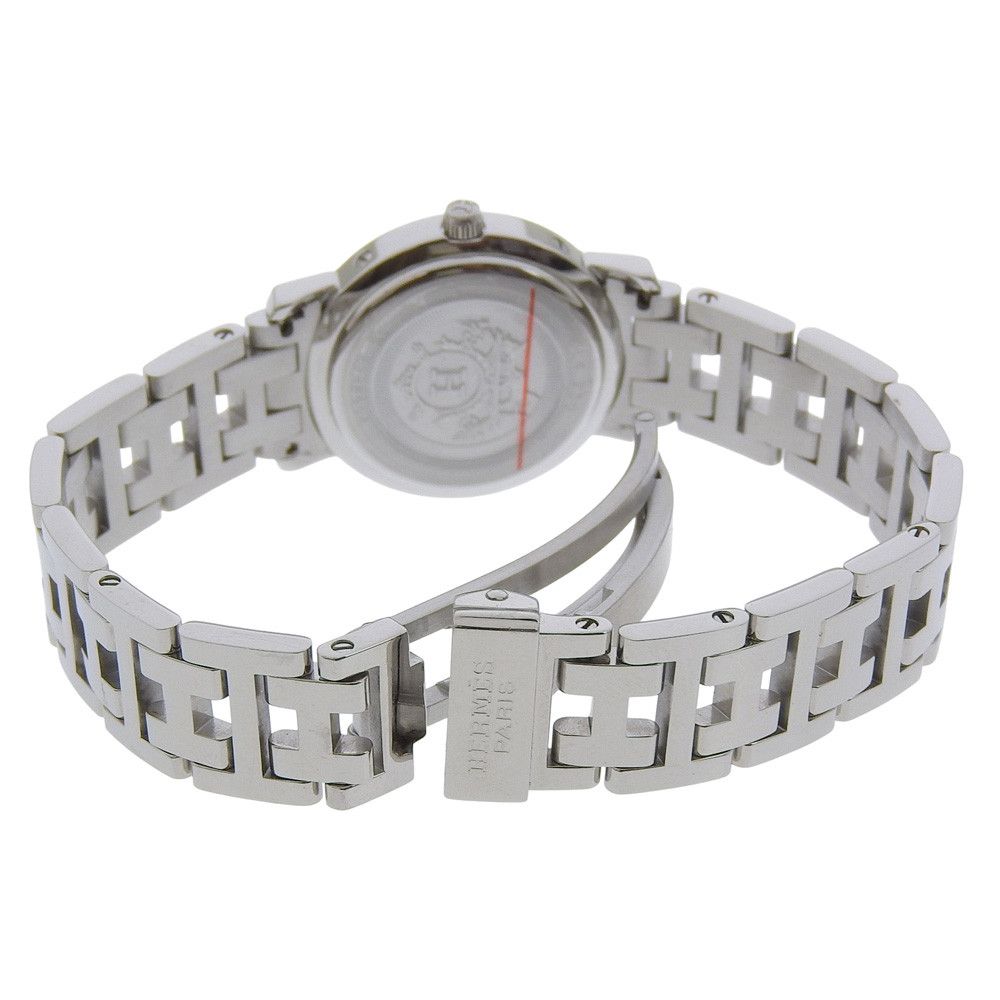Hermes Hermes Hermès Clipper Nacre Stainless Steel Metal Quartz DUTY FREE for USA Size ONE SIZE - 4 Thumbnail
