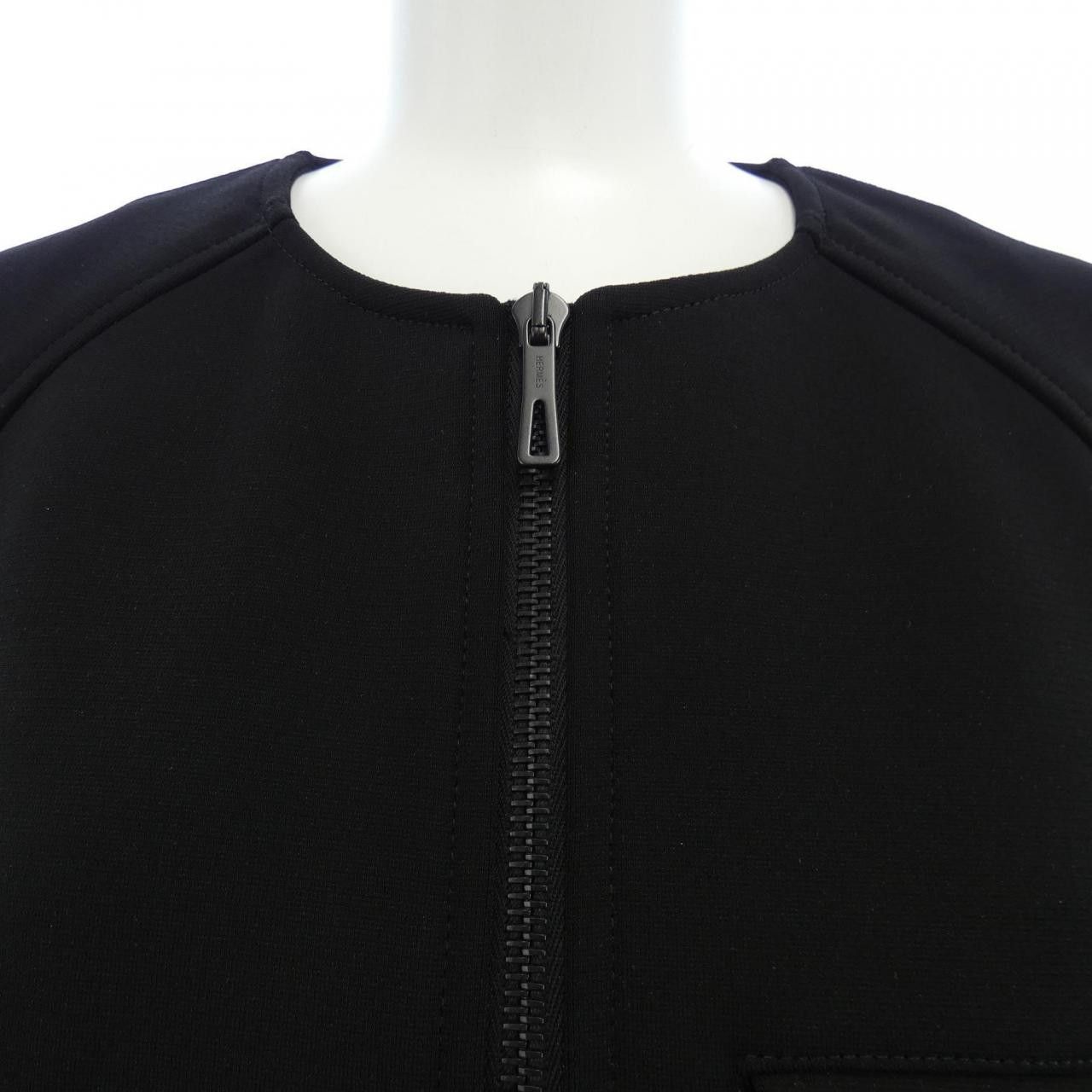 Hermes Hermes Hermes Collarless Jacket Wool Jacket38 Textile Outerwear DUTY FREE for USA Size ONE SIZE - 6 Thumbnail