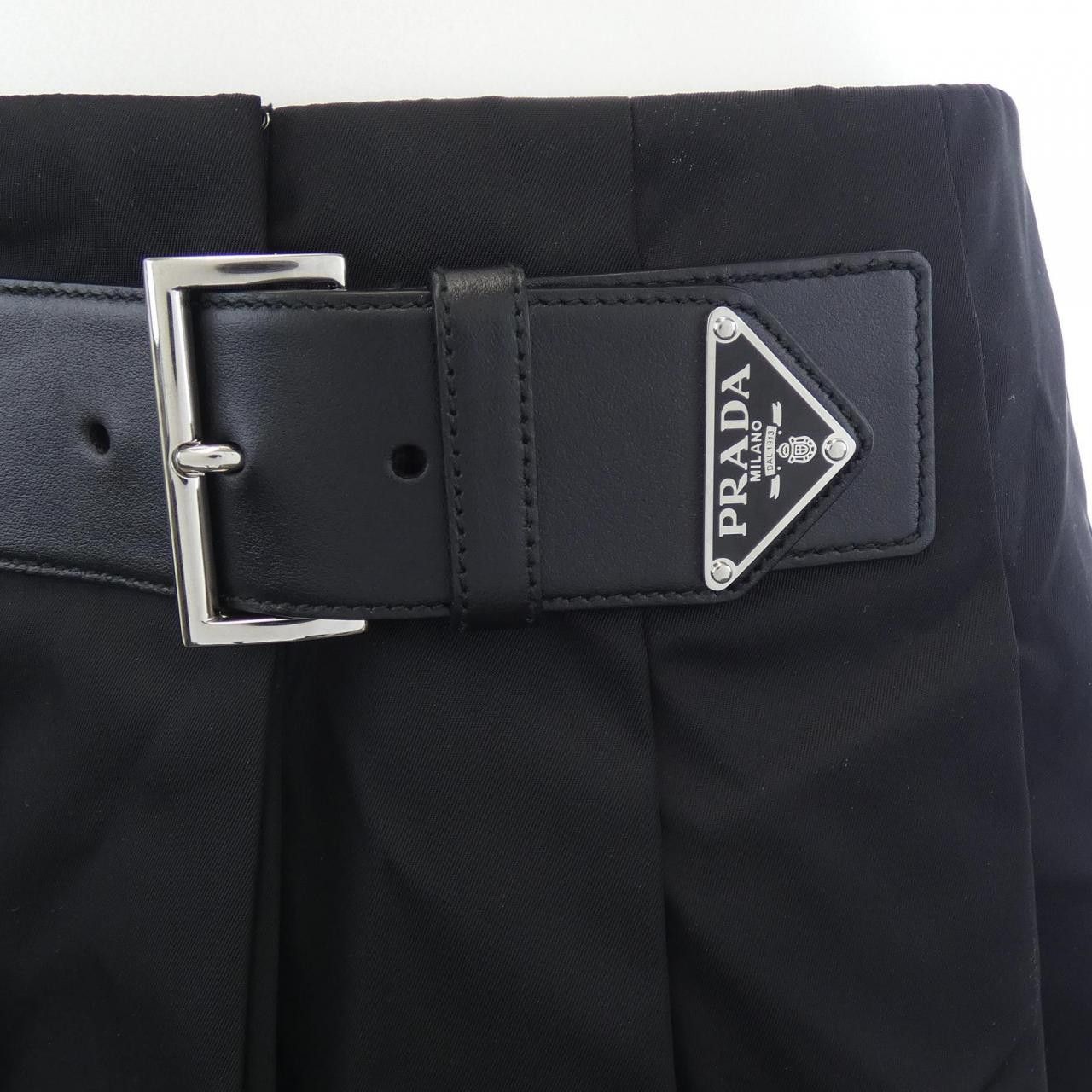 Prada Prada Prada Triangle Logo Re-Nylon Skirt Textile Skirts 21H922 S222 1WQ8 DUTY FREE for USA Size ONE SIZE - 7 Thumbnail