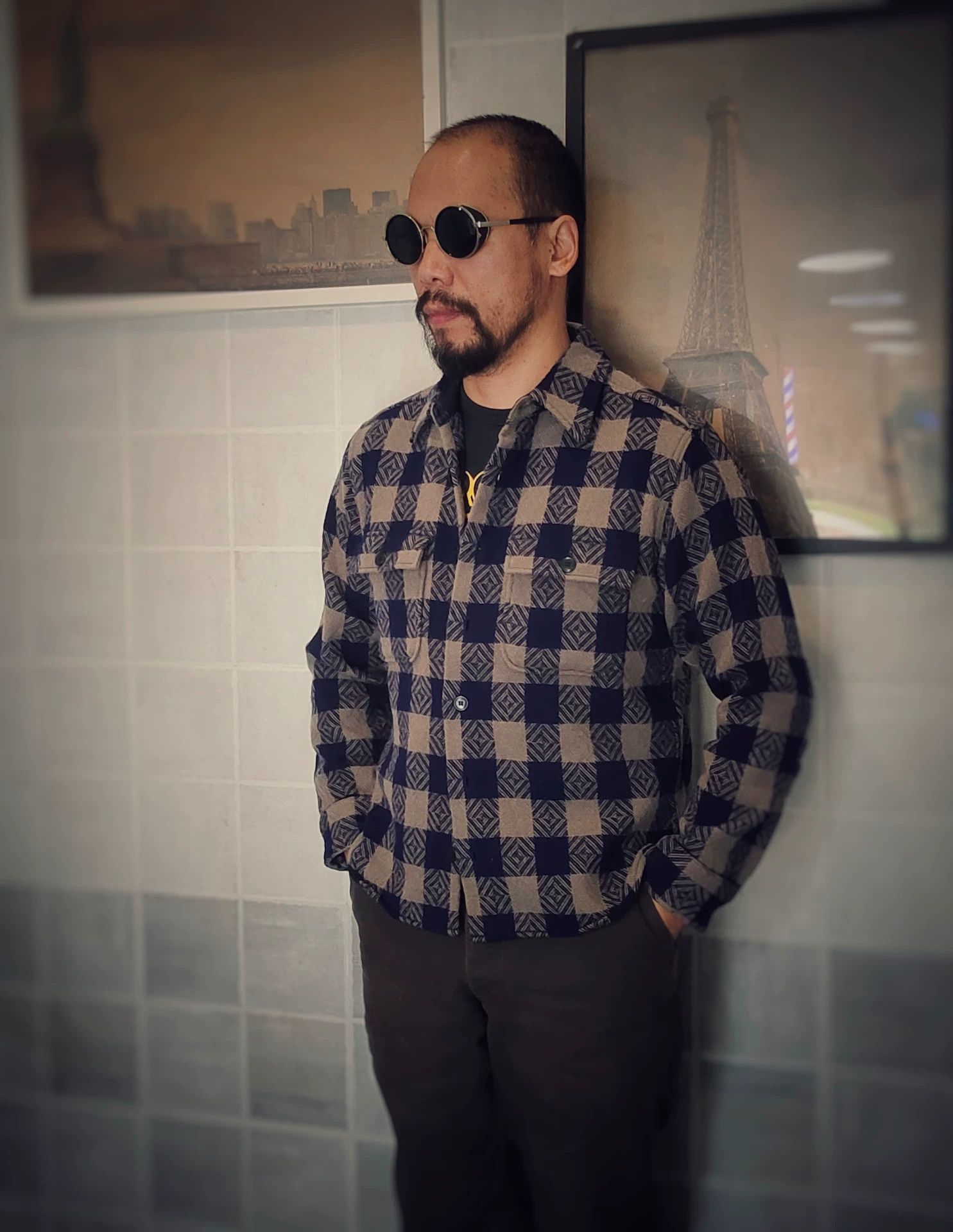 Tenderloin Classic Buffalo Check Wool Shirt Size US S / EU 44-46 / 1 - 2 Thumbnail