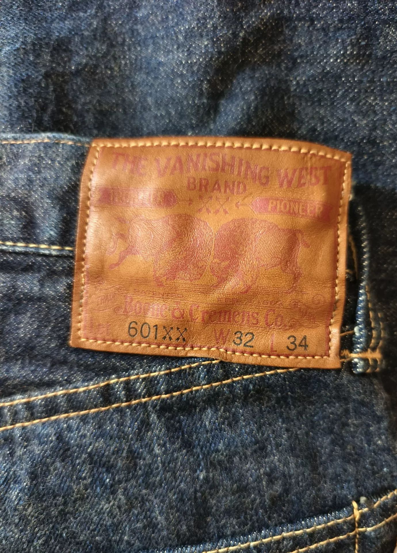 Freewheelers Vintage Blue Denim Pants 601XX1947 Size US 32 / EU 48 - 5 Thumbnail