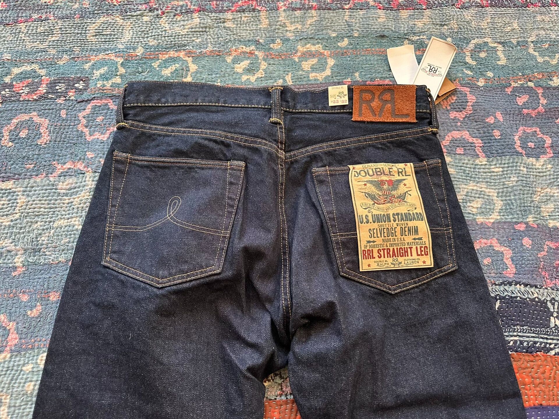 RRL Ralph Lauren RRL Straight Leg Denim Jeans Size US 33 - 5 Thumbnail