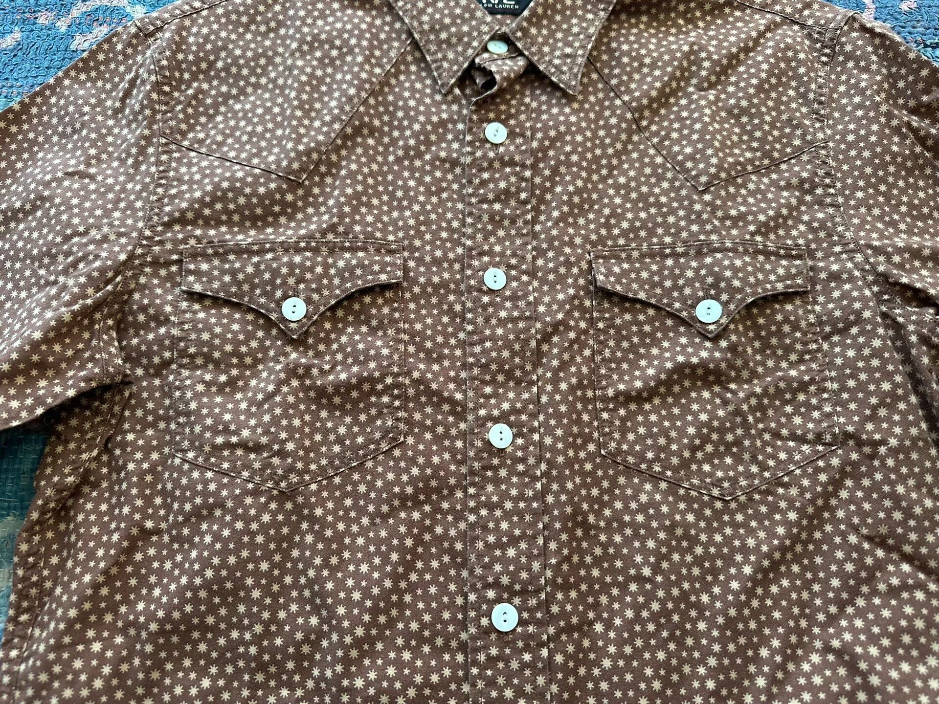 RRL Ralph Lauren RRL Star Patterned Shirt Size US M / EU 48-50 / 2 - 3 Thumbnail