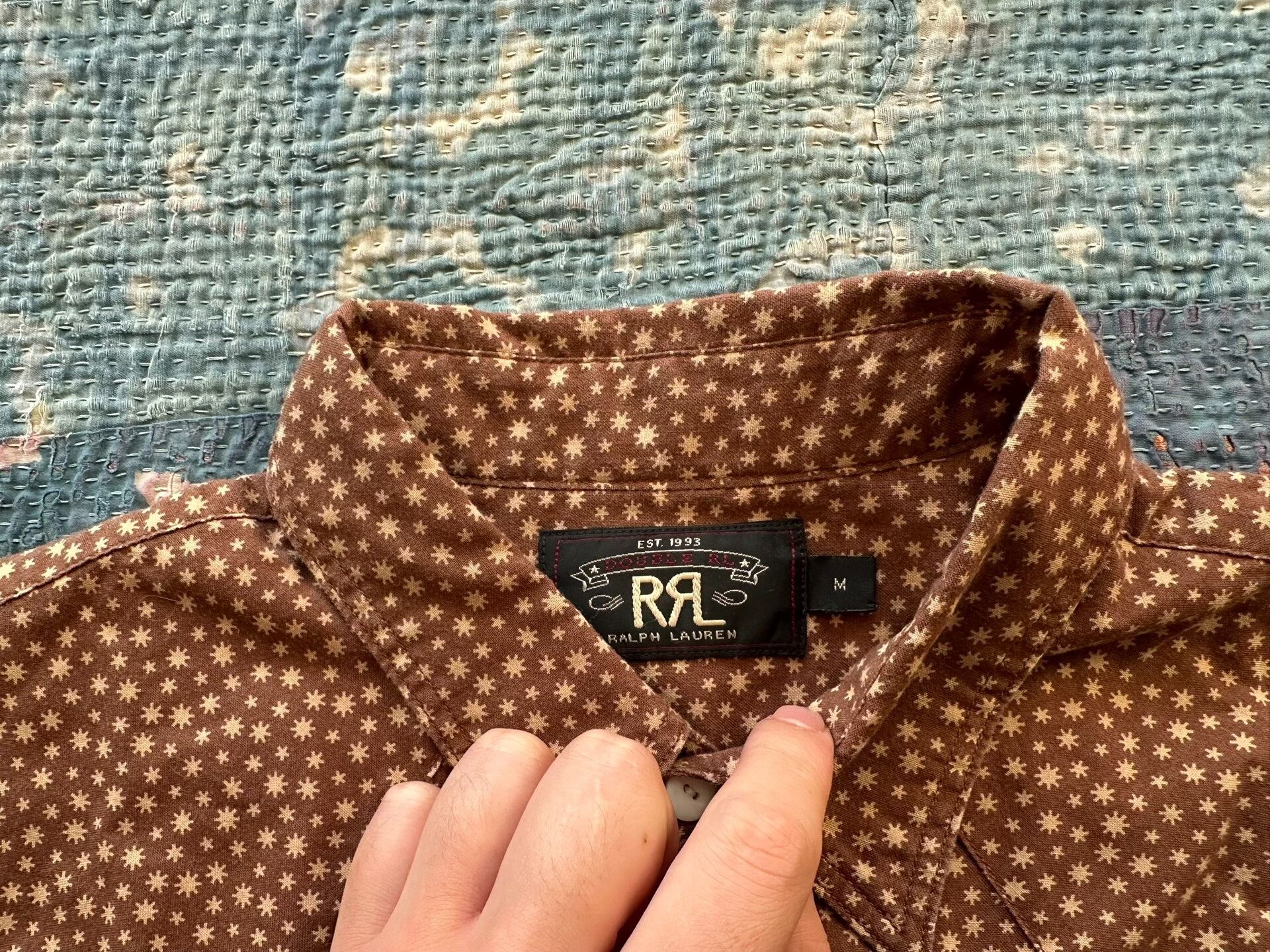 RRL Ralph Lauren RRL Star Patterned Shirt Size US M / EU 48-50 / 2 - 4 Thumbnail