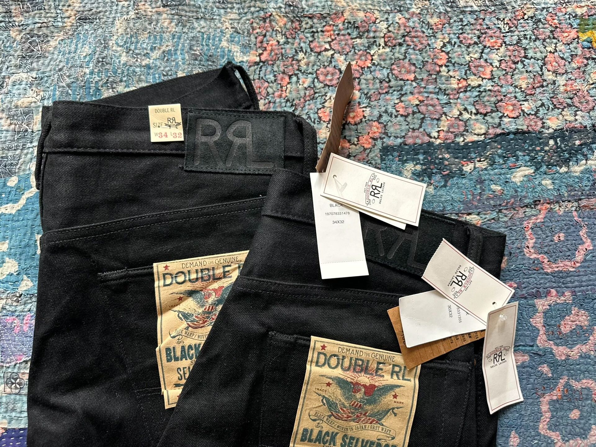 RRL Ralph Lauren RRL Vintage Black Denim Jeans Size US 30 / EU 46 - 4 Thumbnail