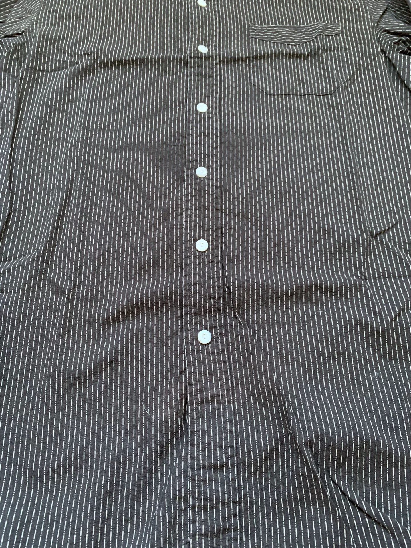 RRL Ralph Lauren Striped Utility Work Shirt Size M Size US M / EU 48-50 / 2 - 3 Thumbnail