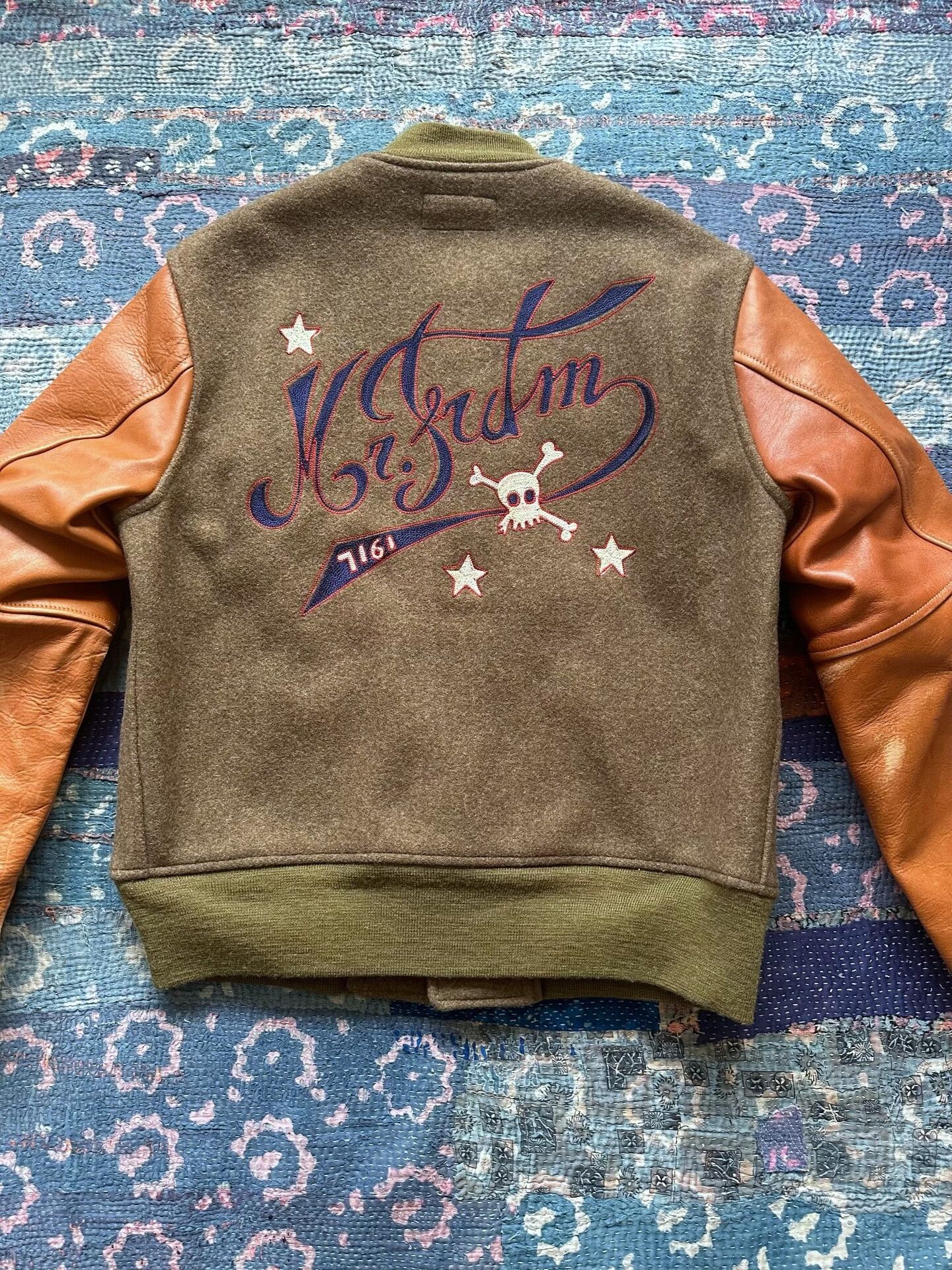 Mister Freedom Mister Freedom Baseball Jacket with Leather Sleeves Size US M / EU 48-50 / 2 - 2 Thumbnail