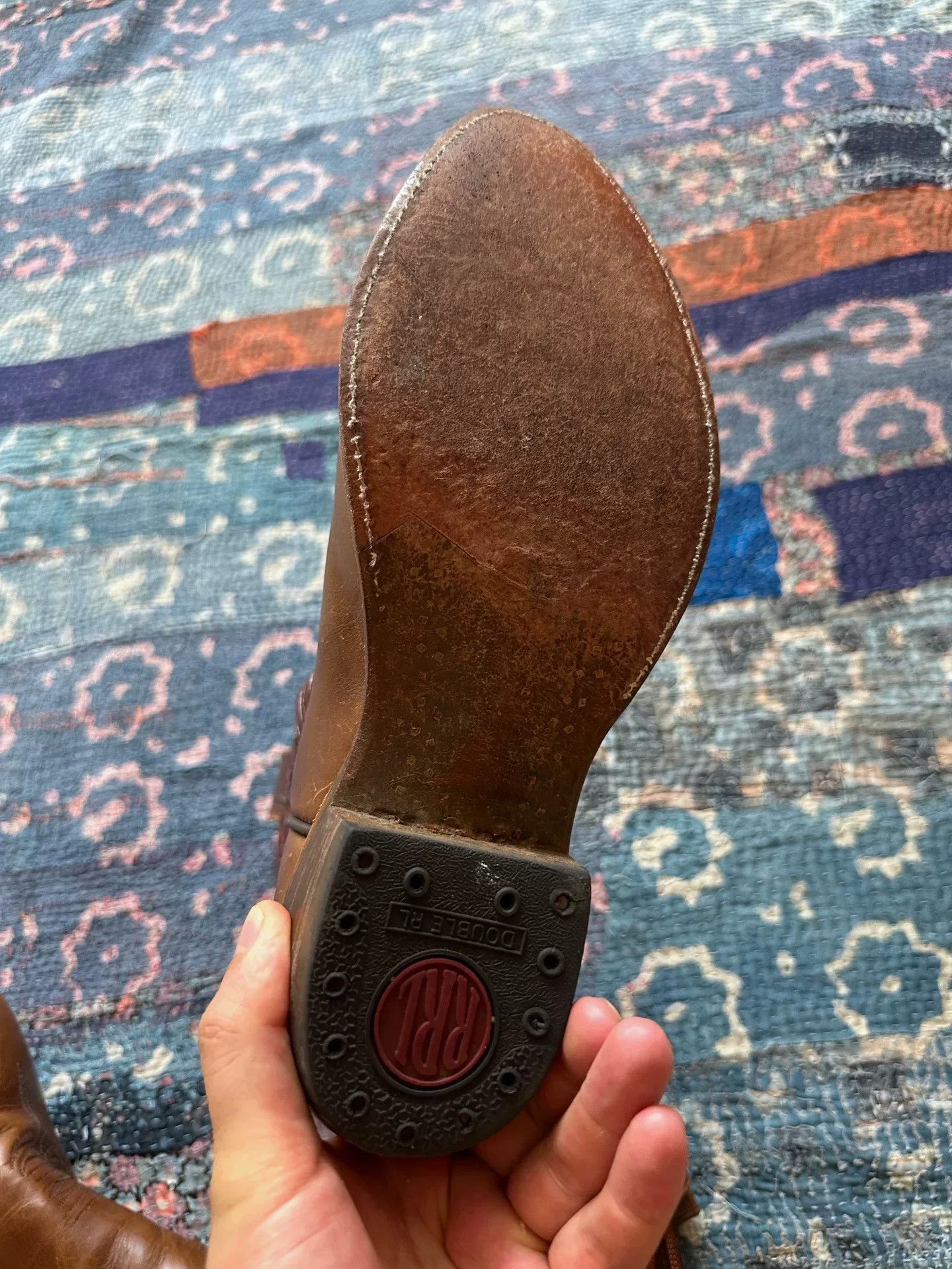 RRL Ralph Lauren Vintage RRL Western Leather Boots Size US 9 / EU 42 - 6 Thumbnail