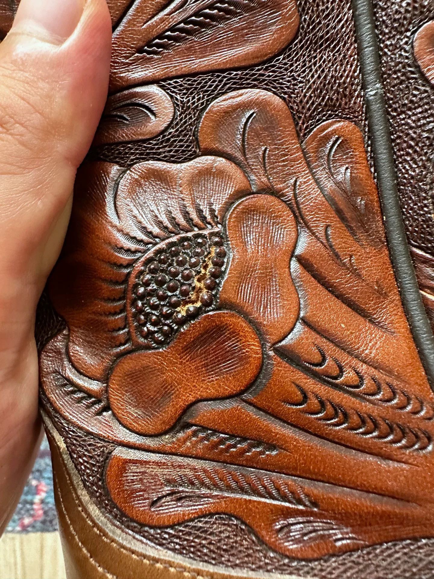 RRL Ralph Lauren Vintage RRL Western Leather Boots Size US 9 / EU 42 - 8 Thumbnail