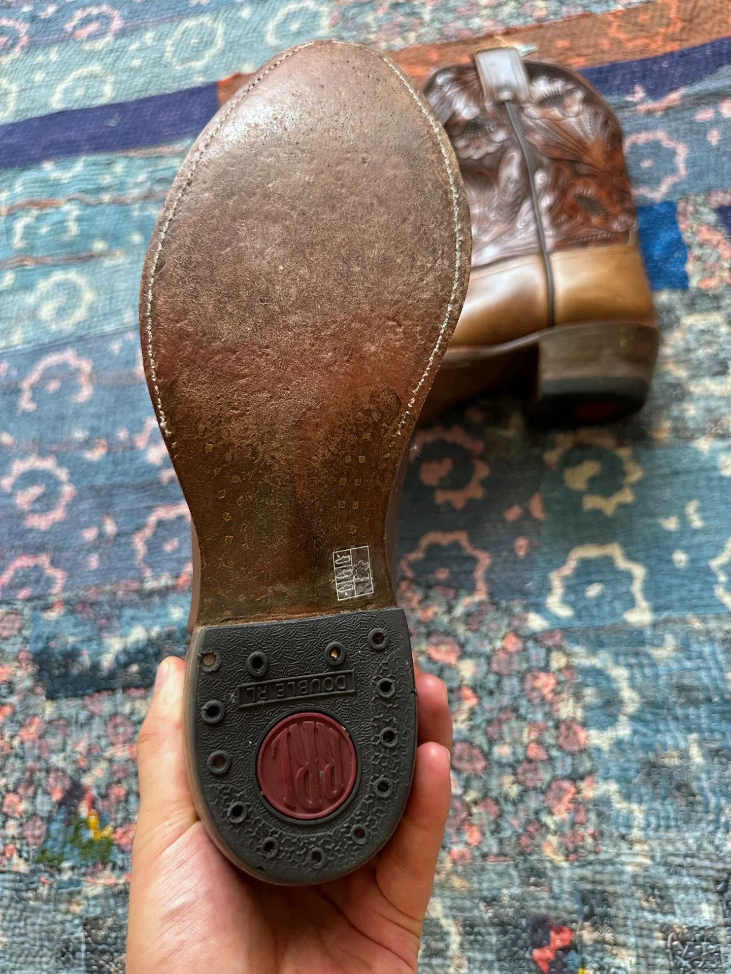 RRL Ralph Lauren Vintage RRL Western Leather Boots Size US 9 / EU 42 - 3 Thumbnail